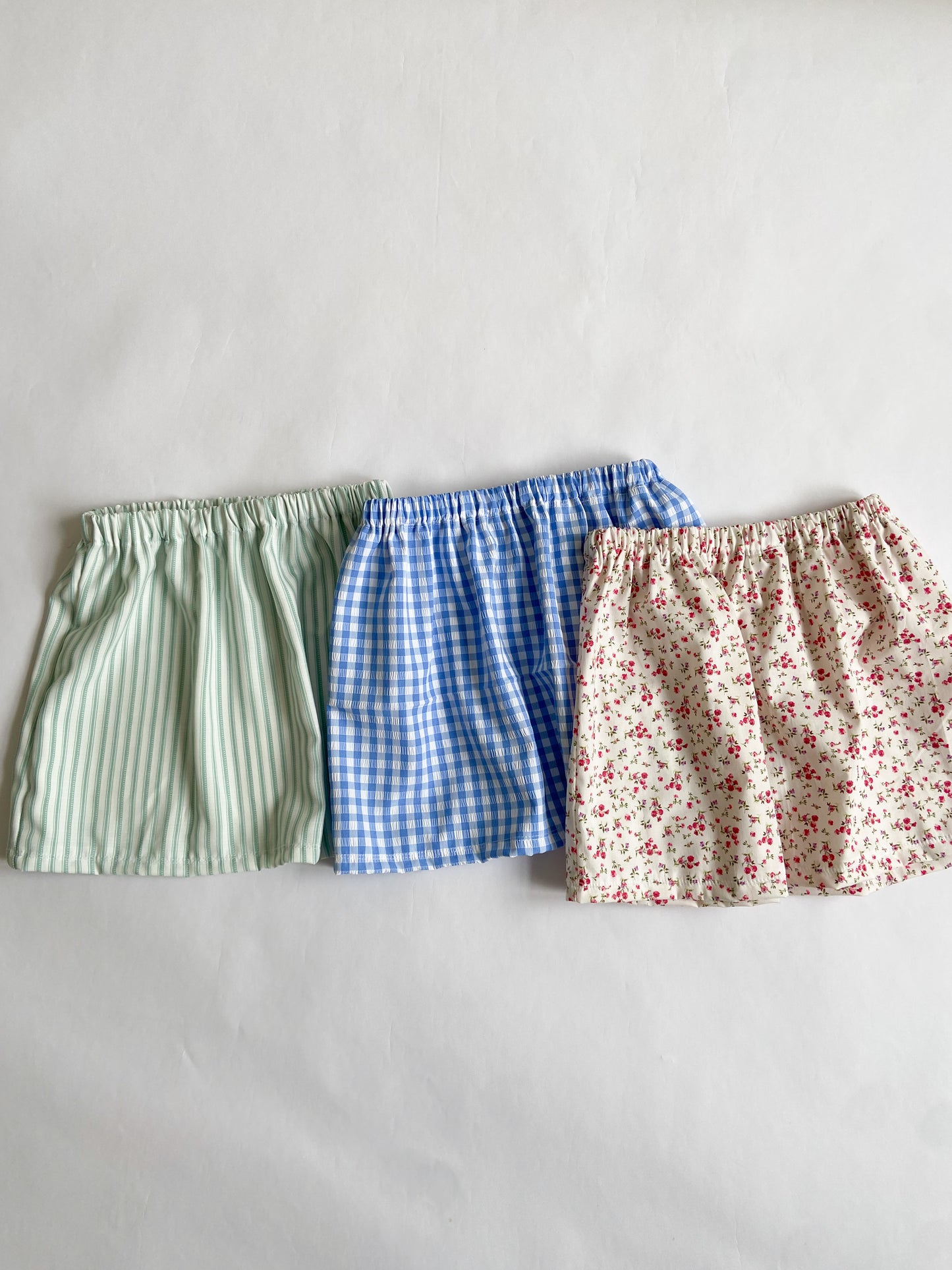 Blue Gingham Skirt