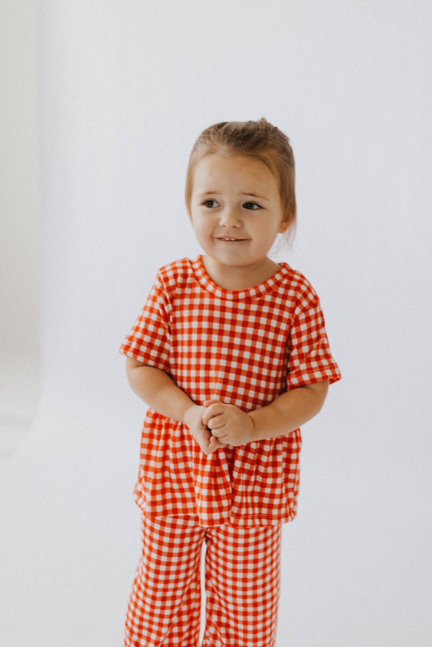 Red Gingham Peplum