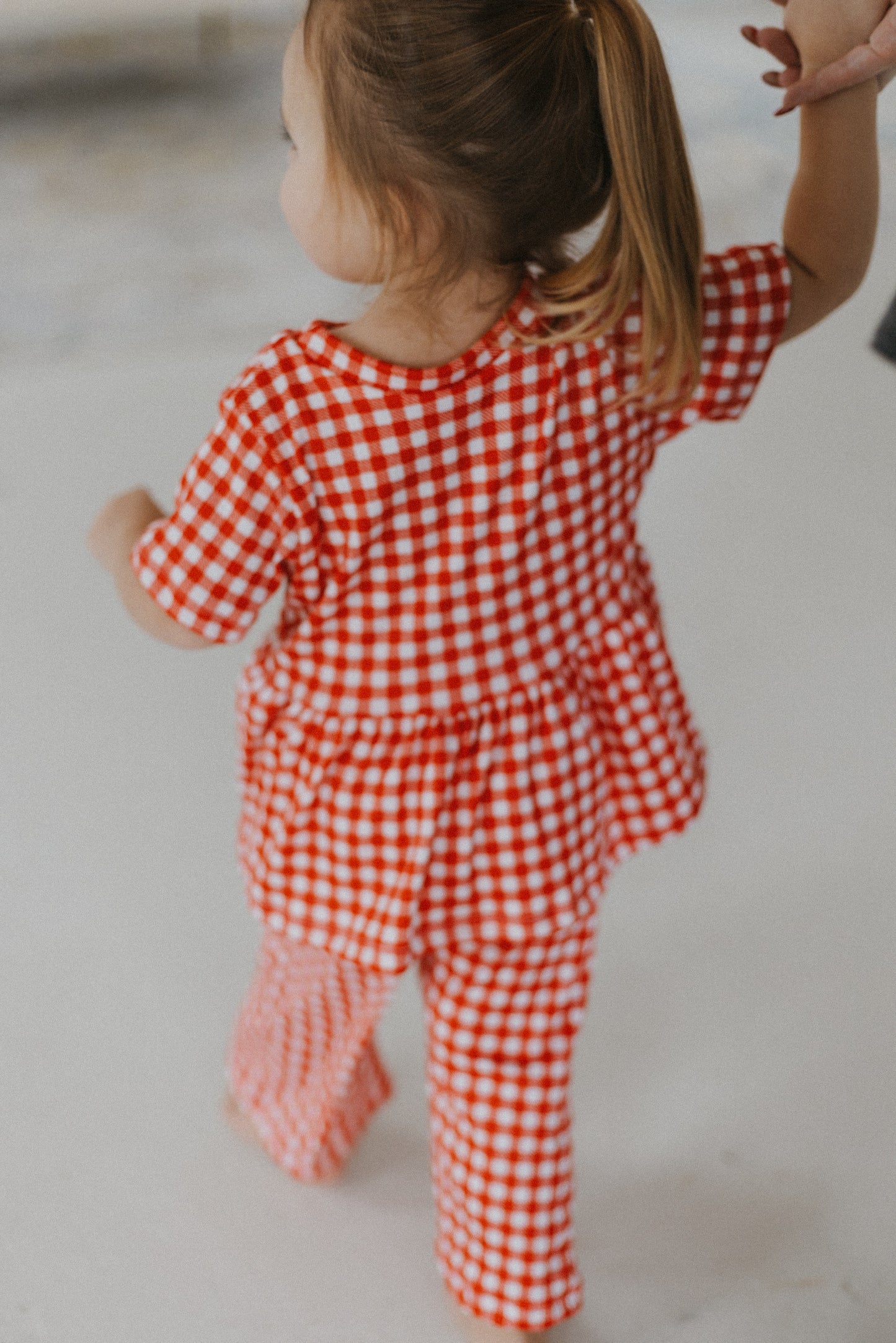 Red Gingham Peplum