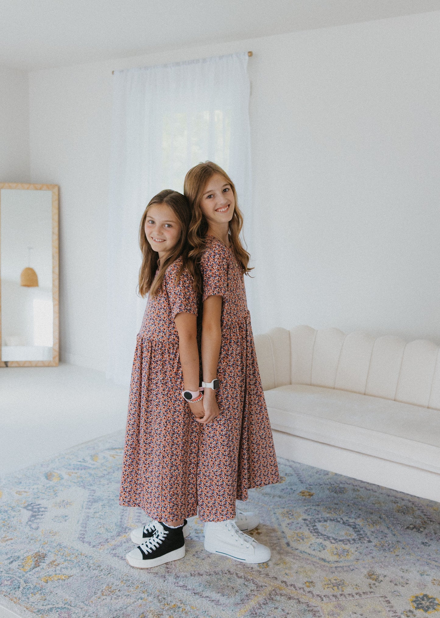 Fall Floral Babydoll Dress