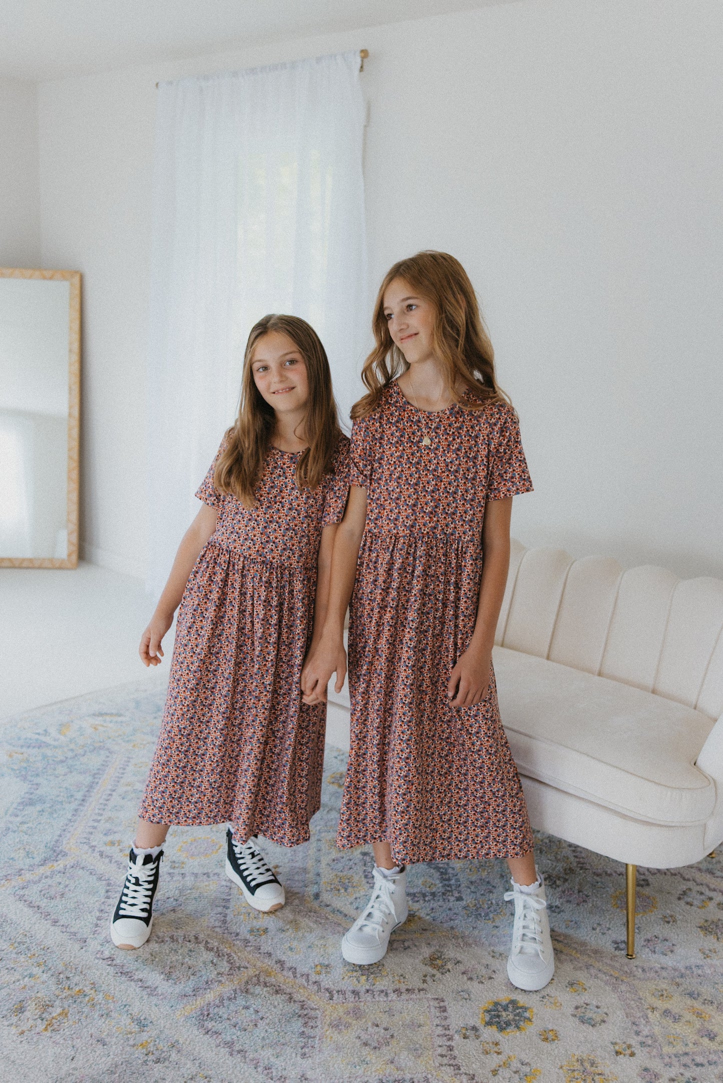 Fall Floral Babydoll Dress