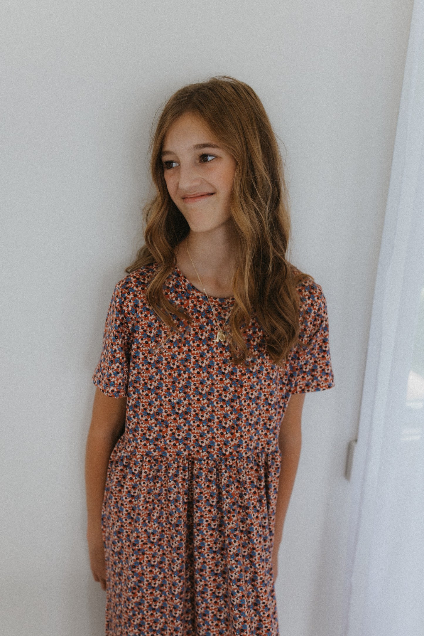 Fall Floral Babydoll Dress