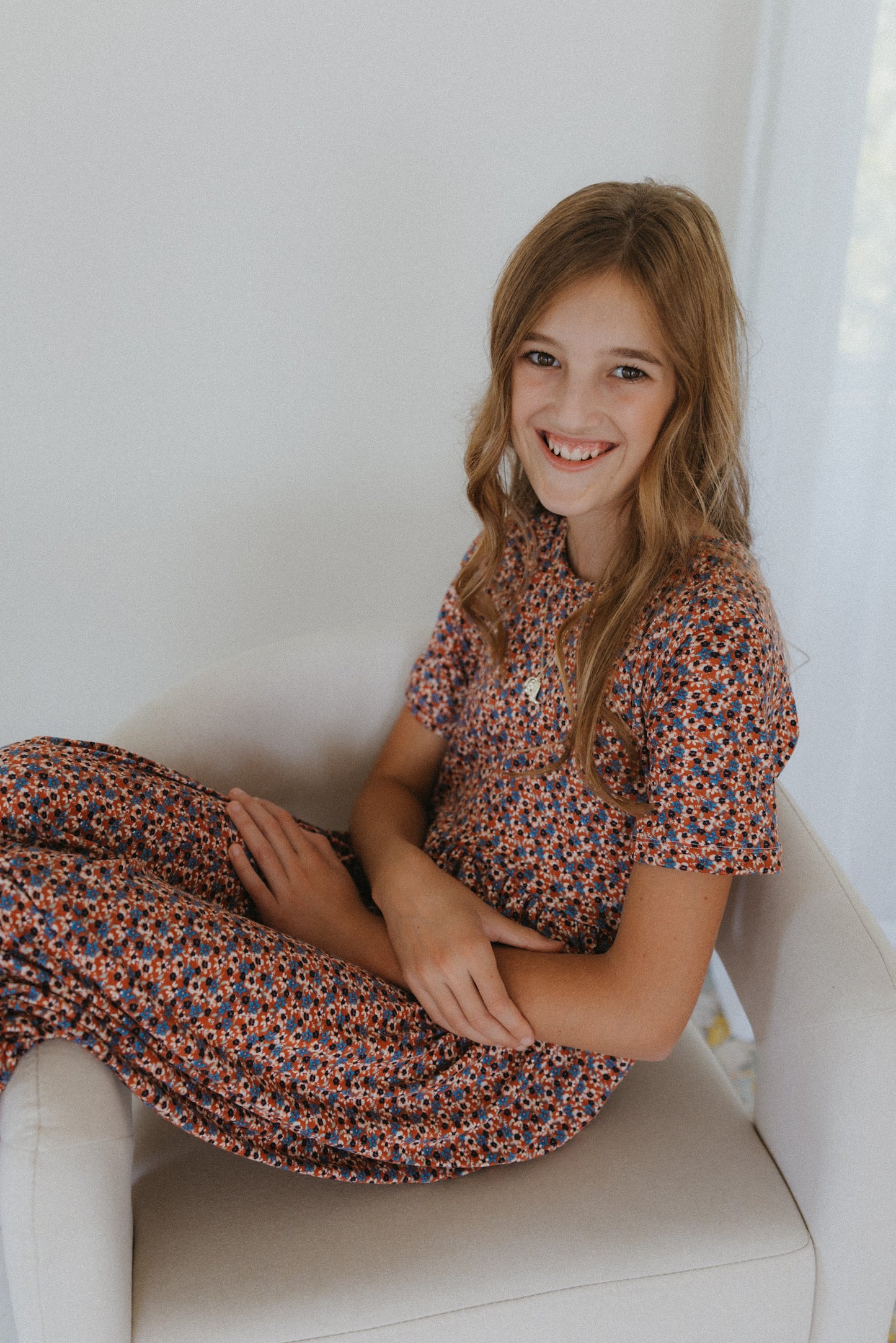 Fall Floral Babydoll Dress