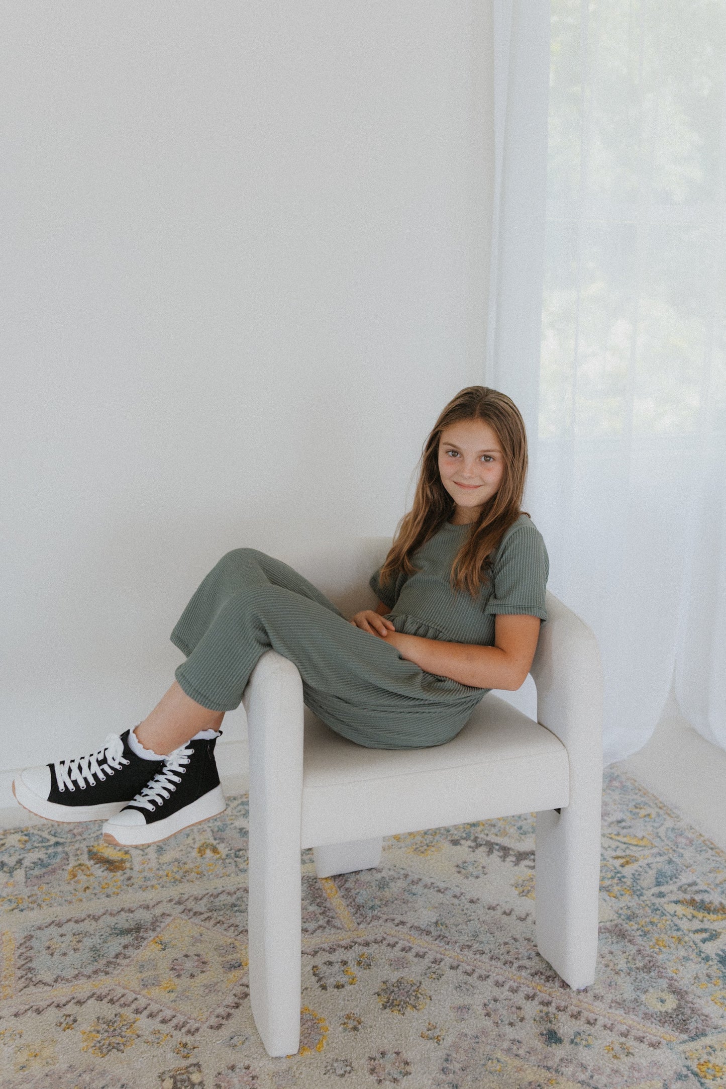 Vintage Olive Babydoll Dress