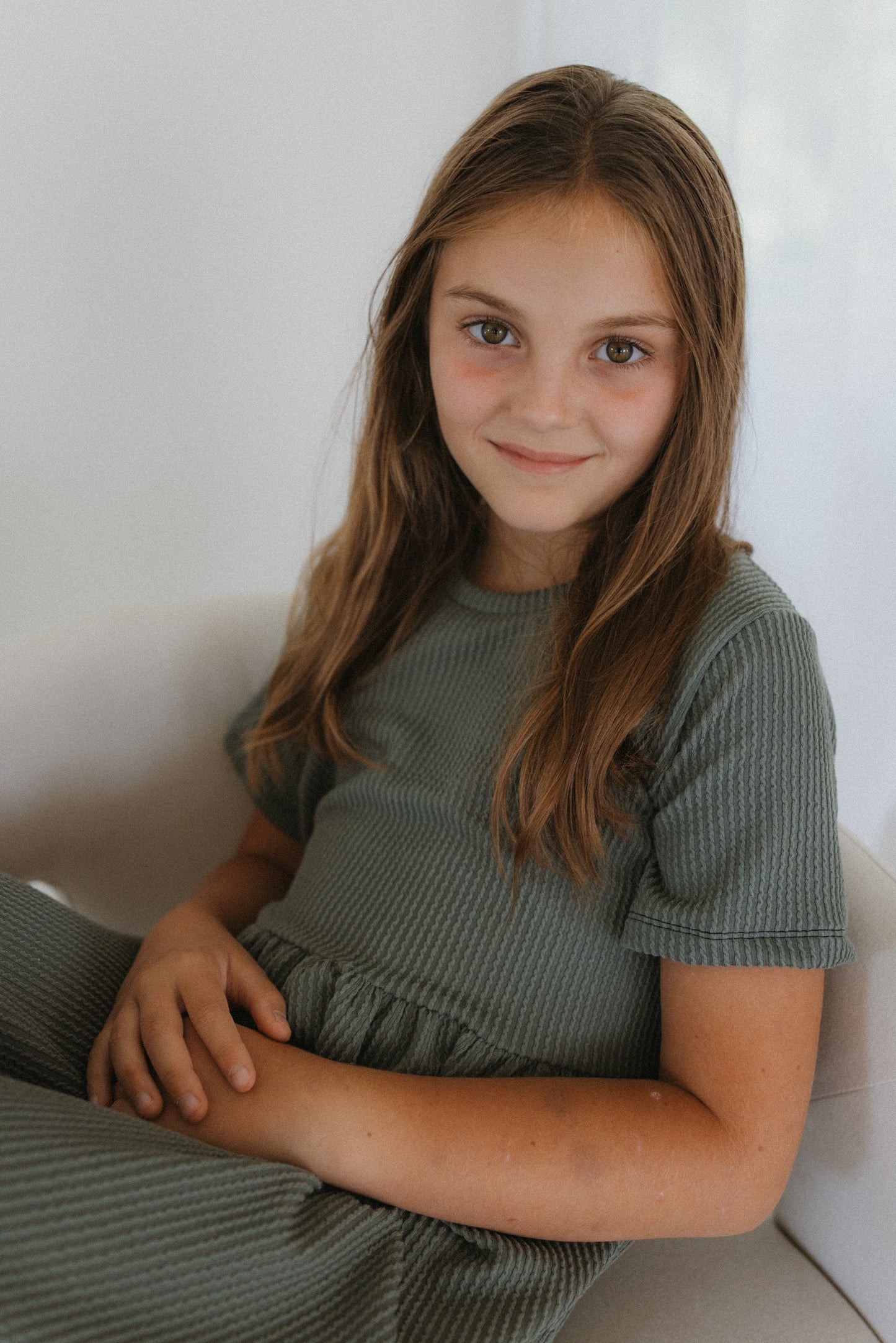 Vintage Olive Babydoll Dress