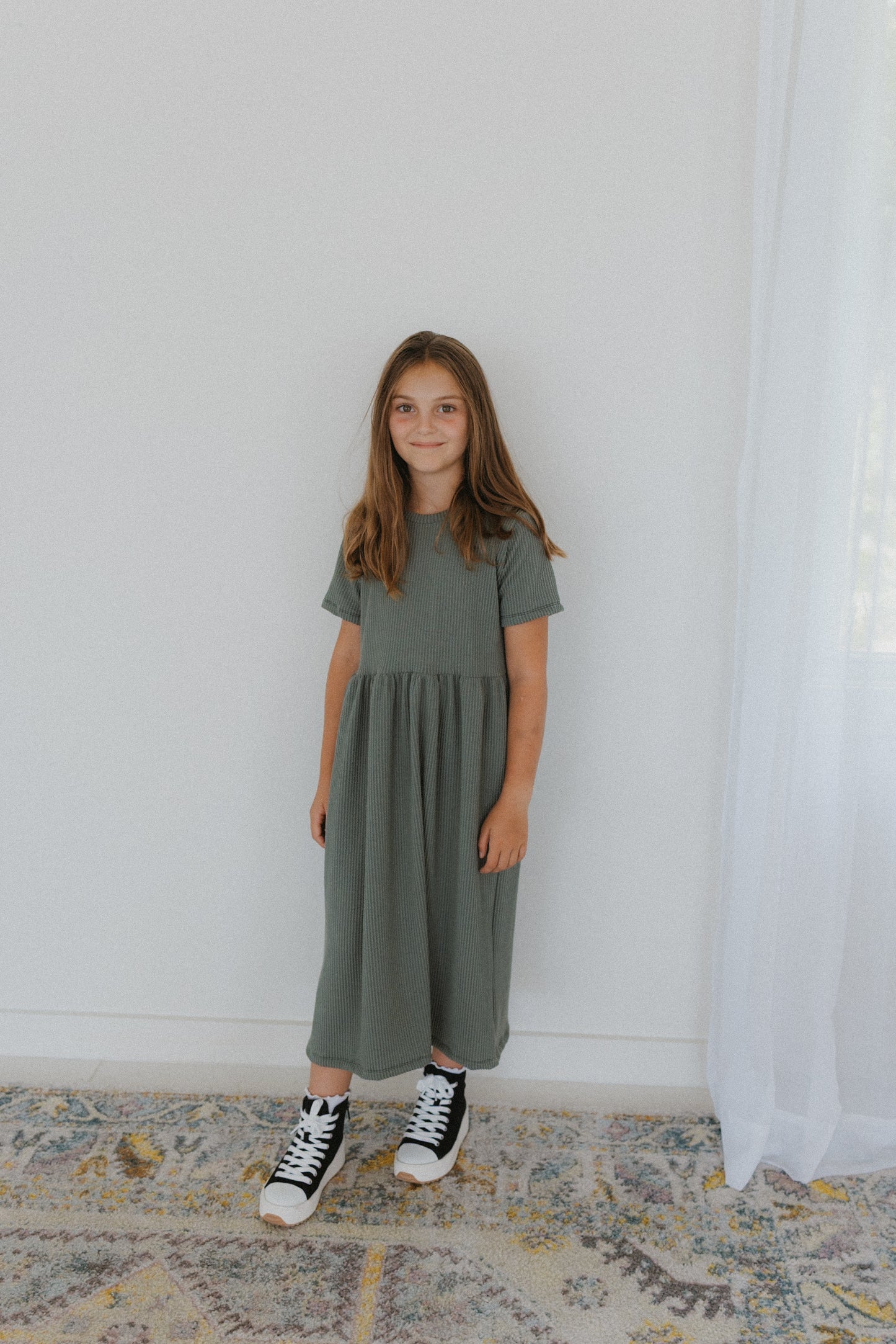 Vintage Olive Babydoll Dress