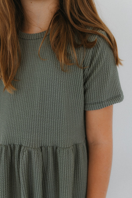 Vintage Olive Babydoll Dress