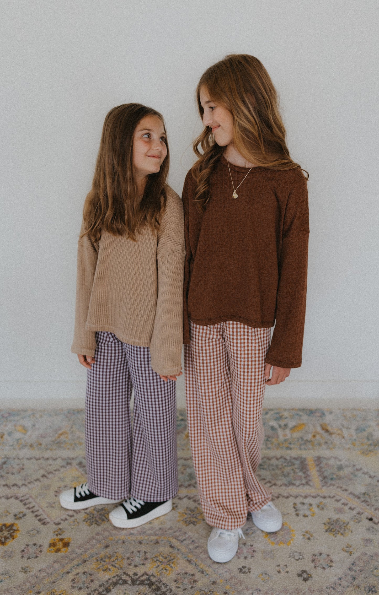 Gingham Wide Leg Pants (3 colors)