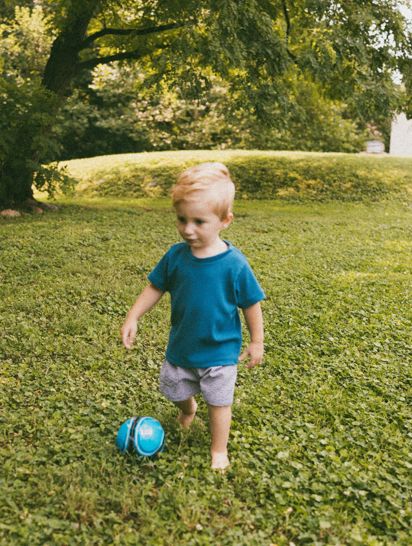 Basic Rib T-shirt - Teal Blue