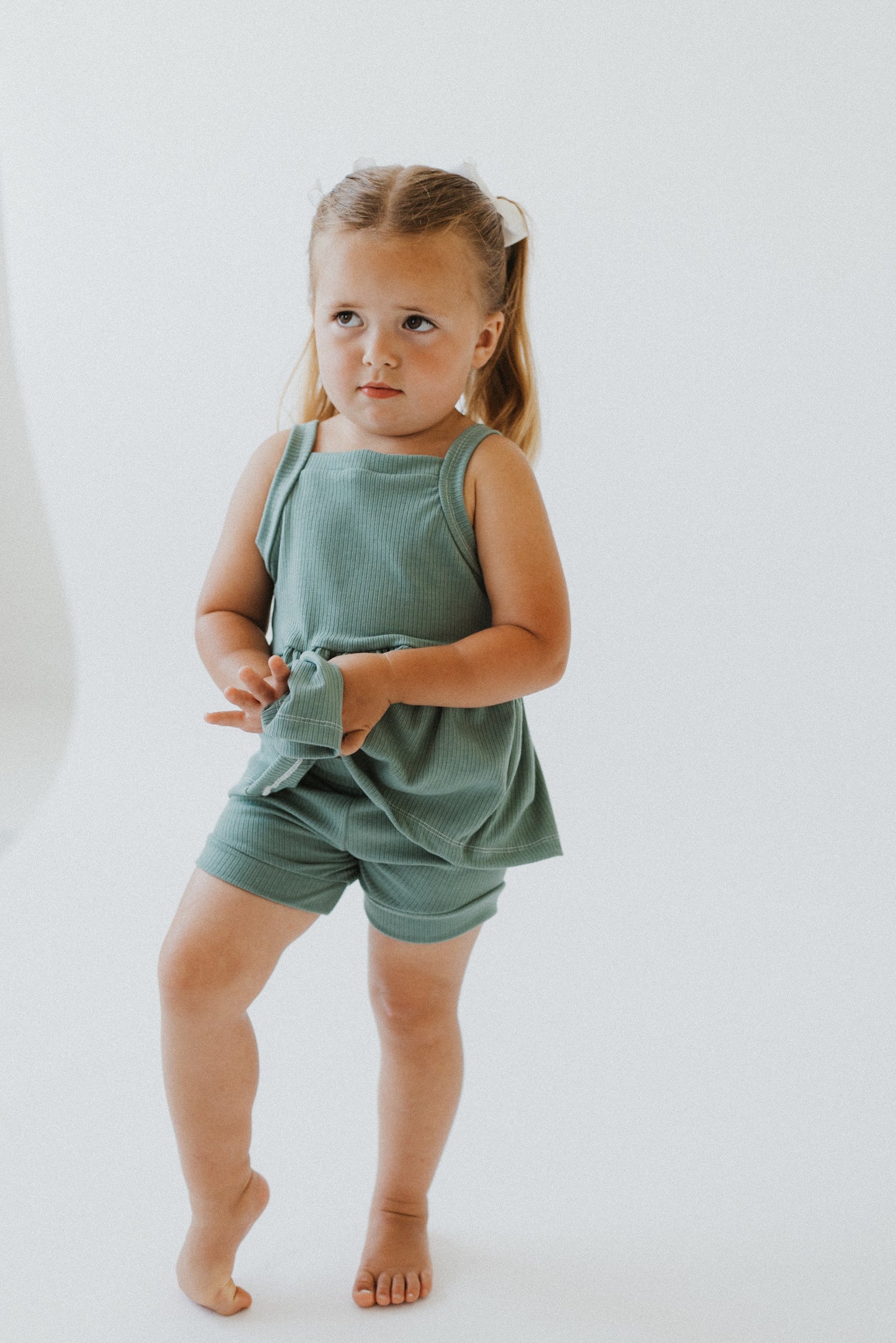 Peplum + Shortie Set ( 2 color options)