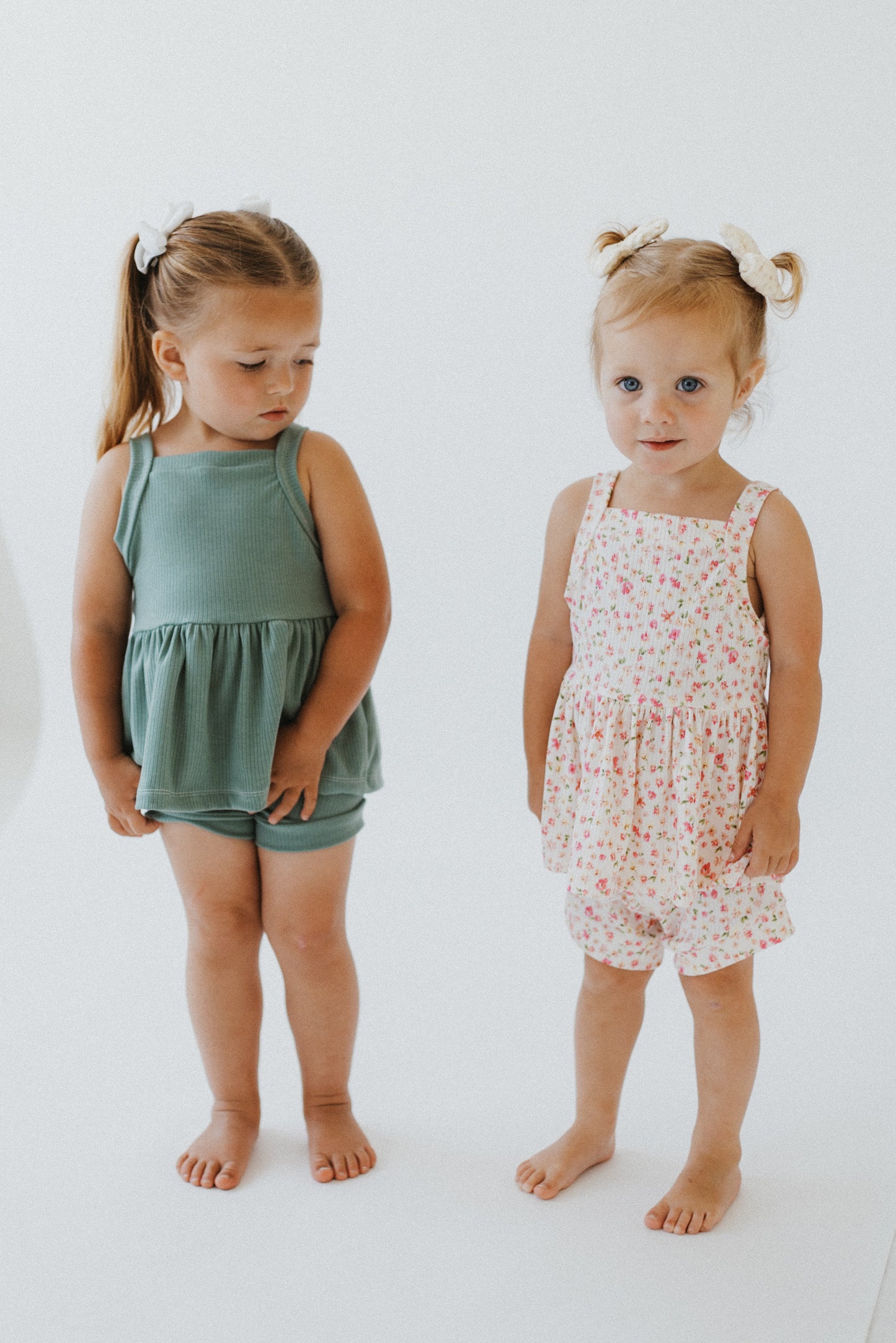 Peplum + Shortie Set ( 2 color options)