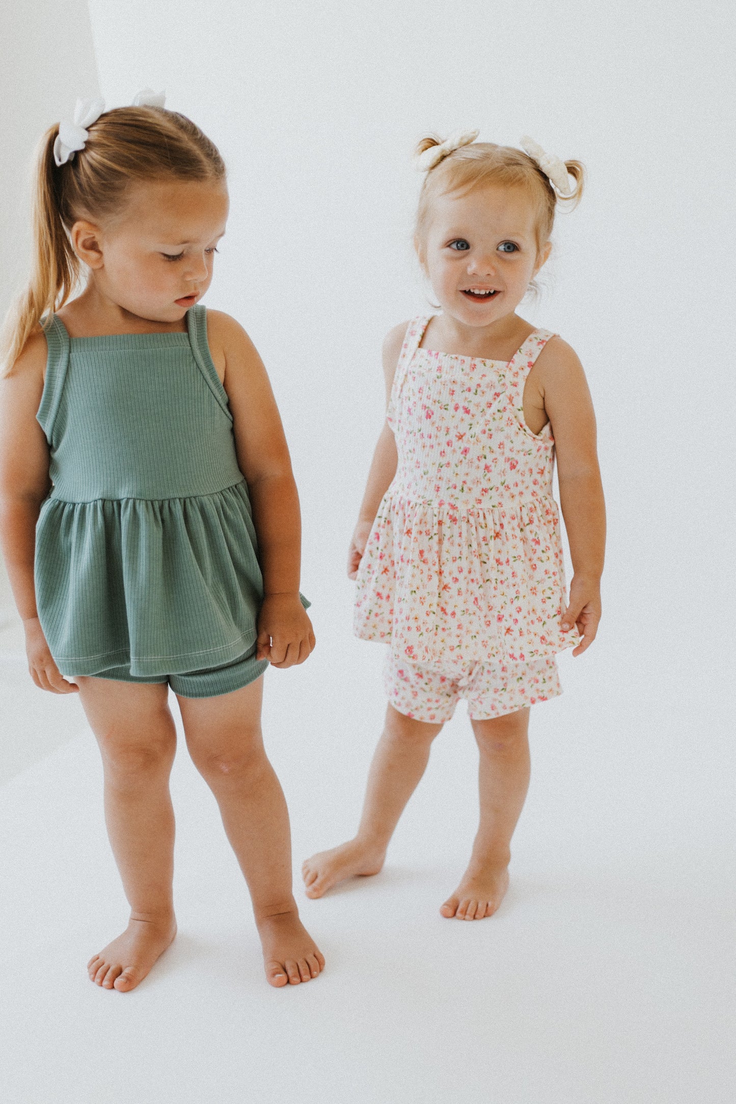 Peplum + Shortie Set ( 2 color options)