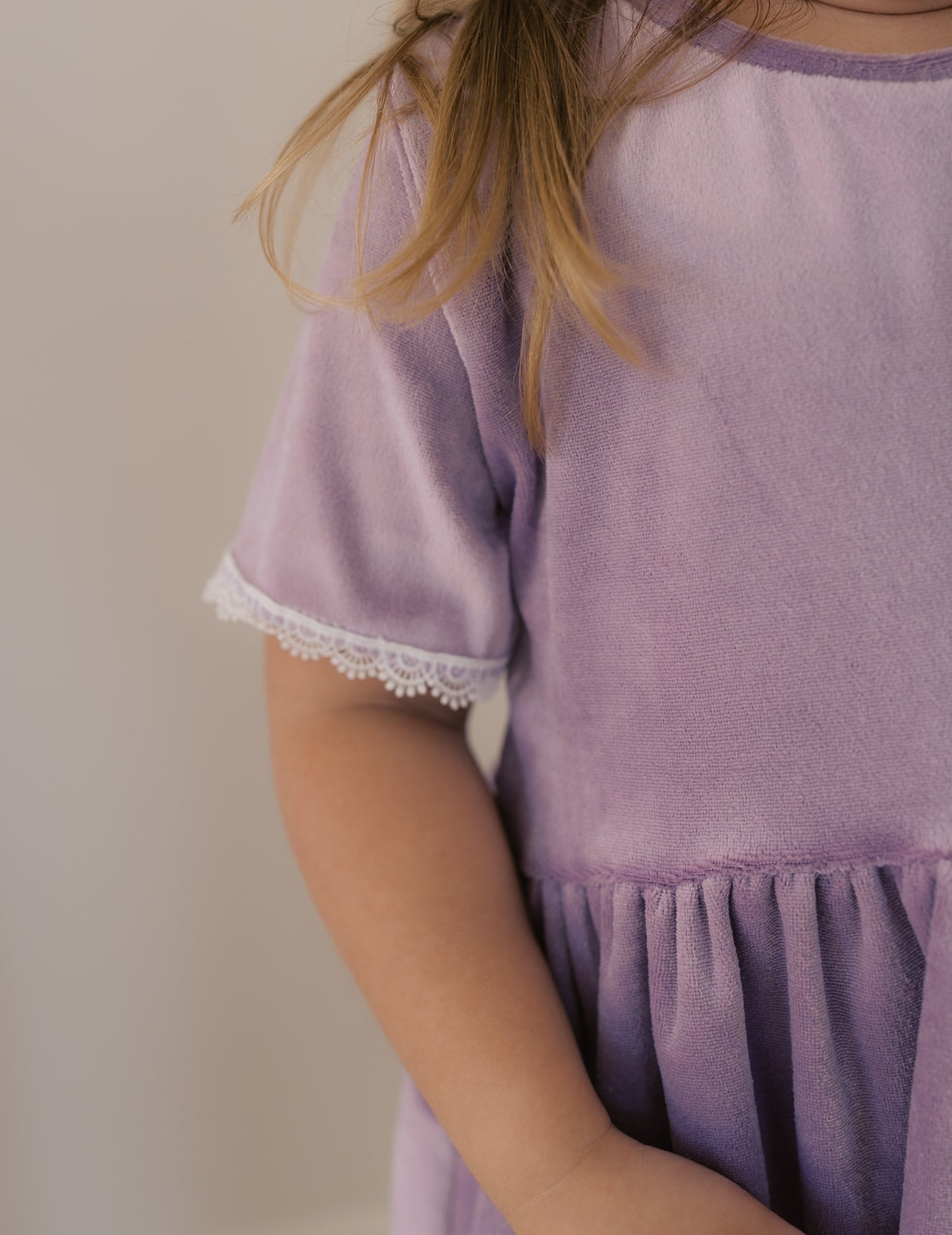 Lavender Velvet Dress