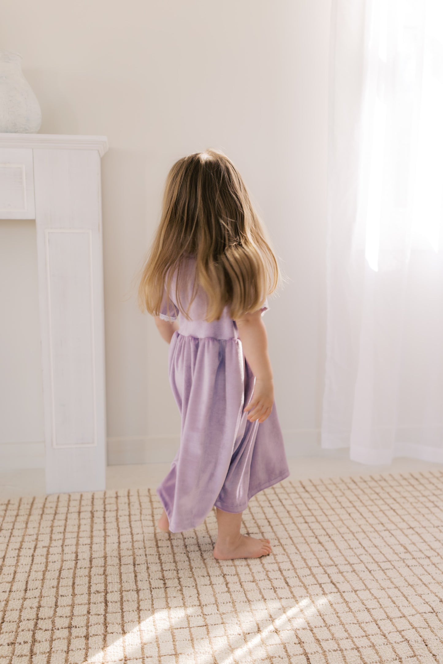 Lavender Velvet Dress