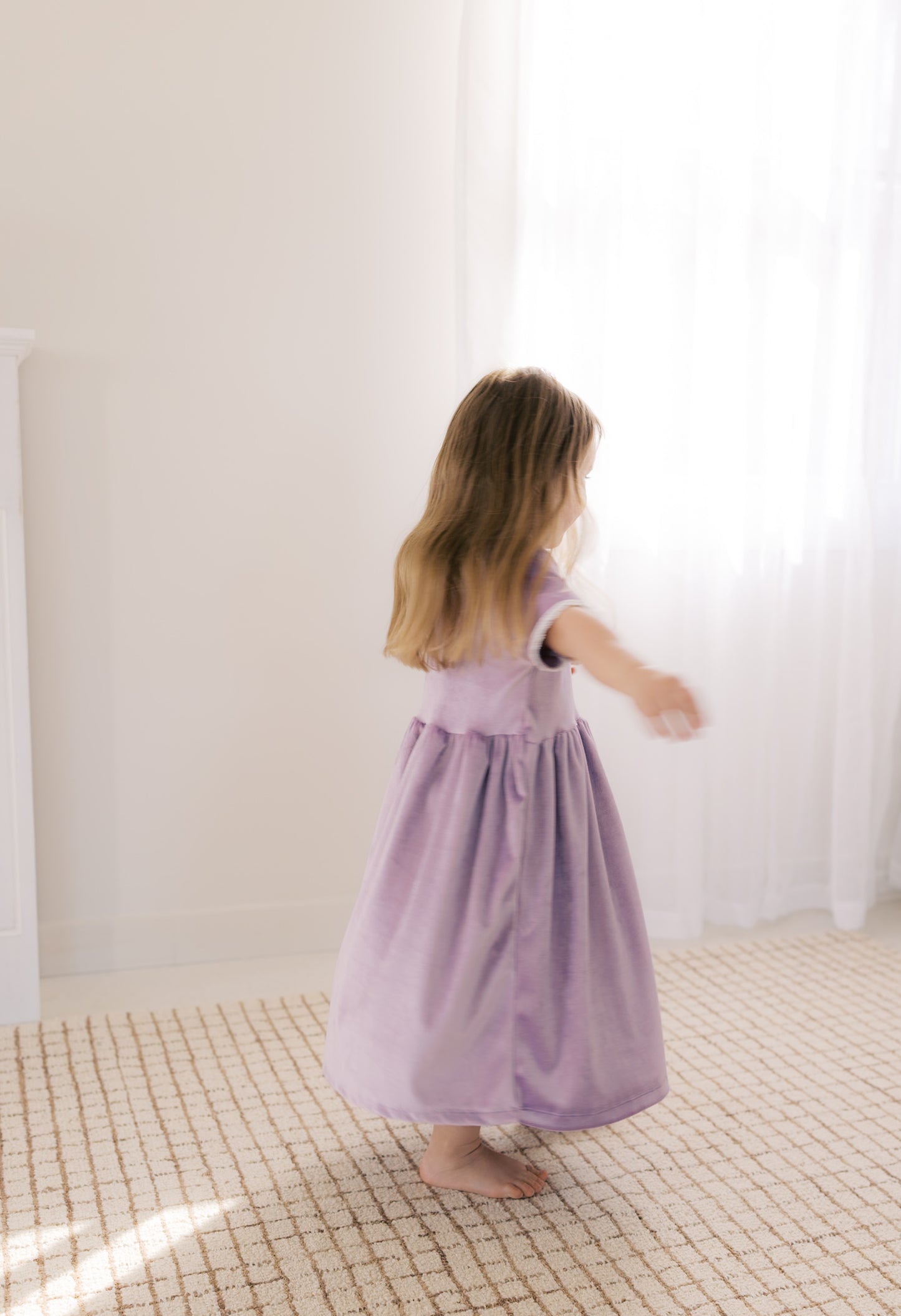 Lavender Velvet Dress