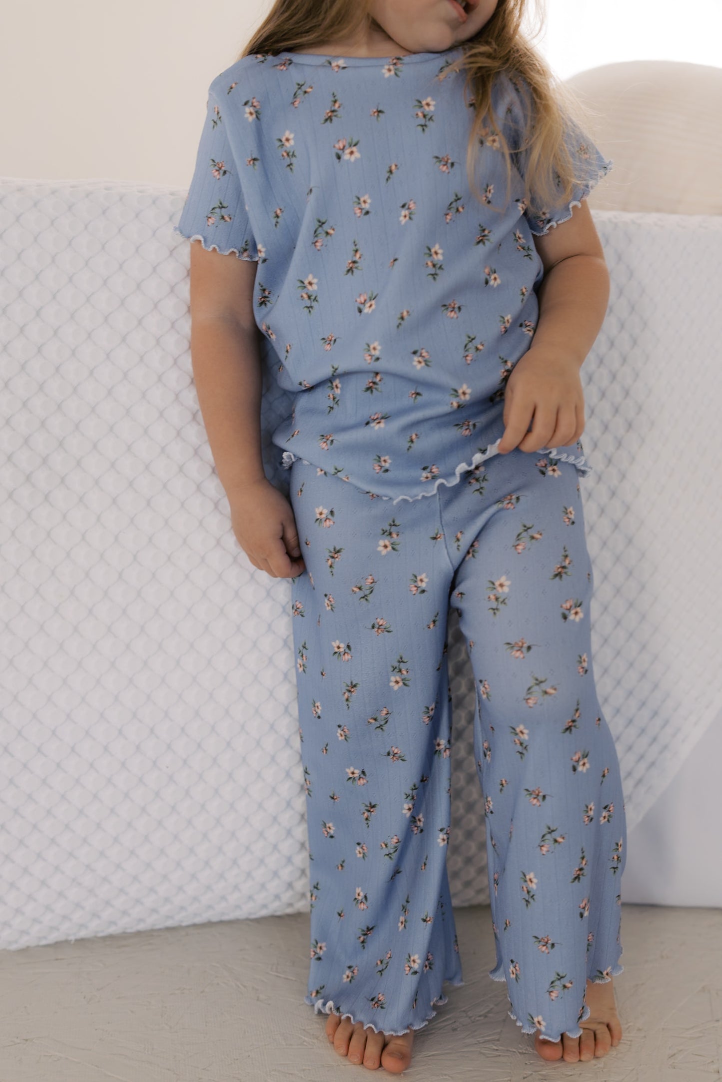 Blue Floral Lounge Set