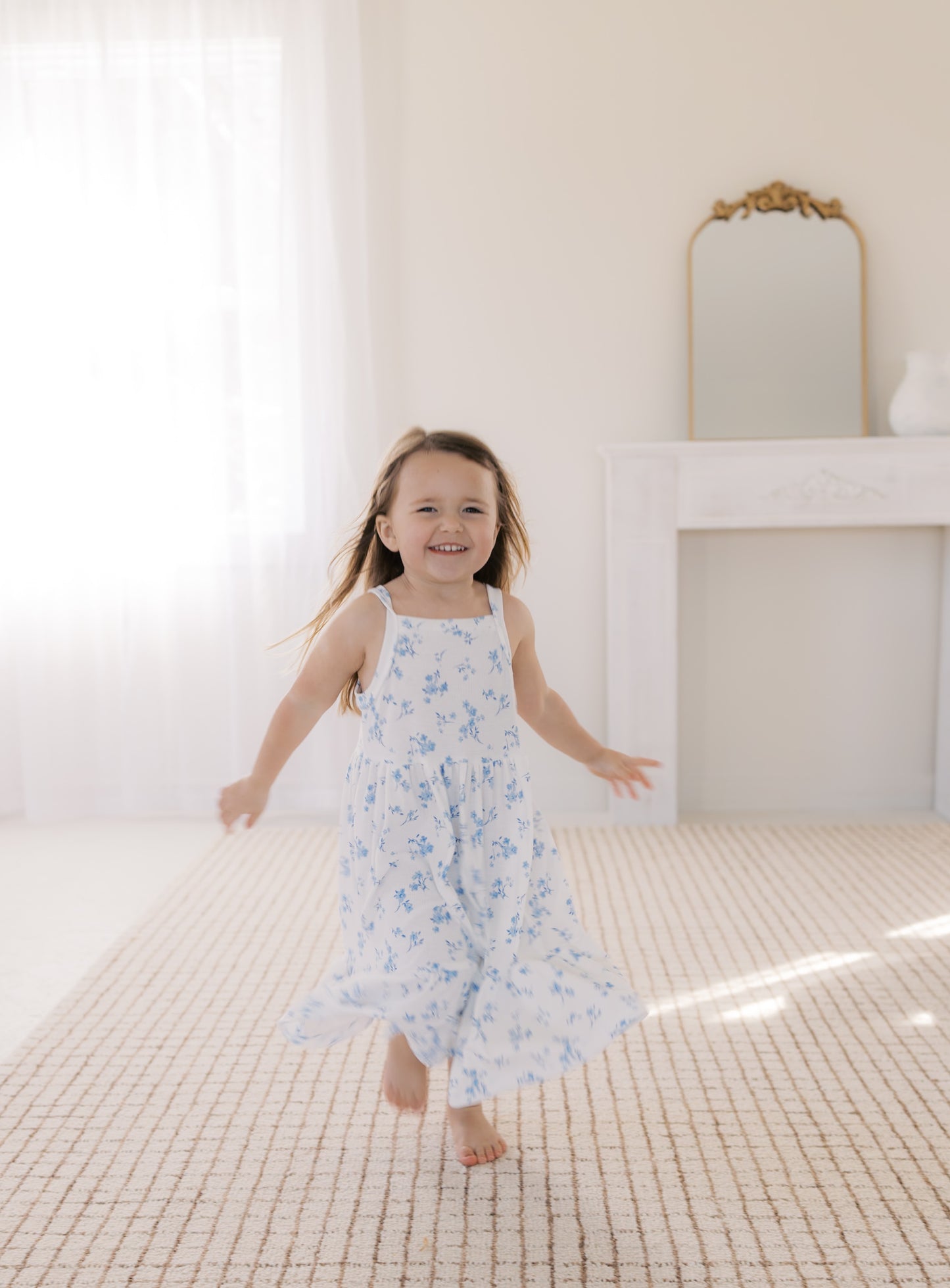 Cornflower Blue Floral Dress