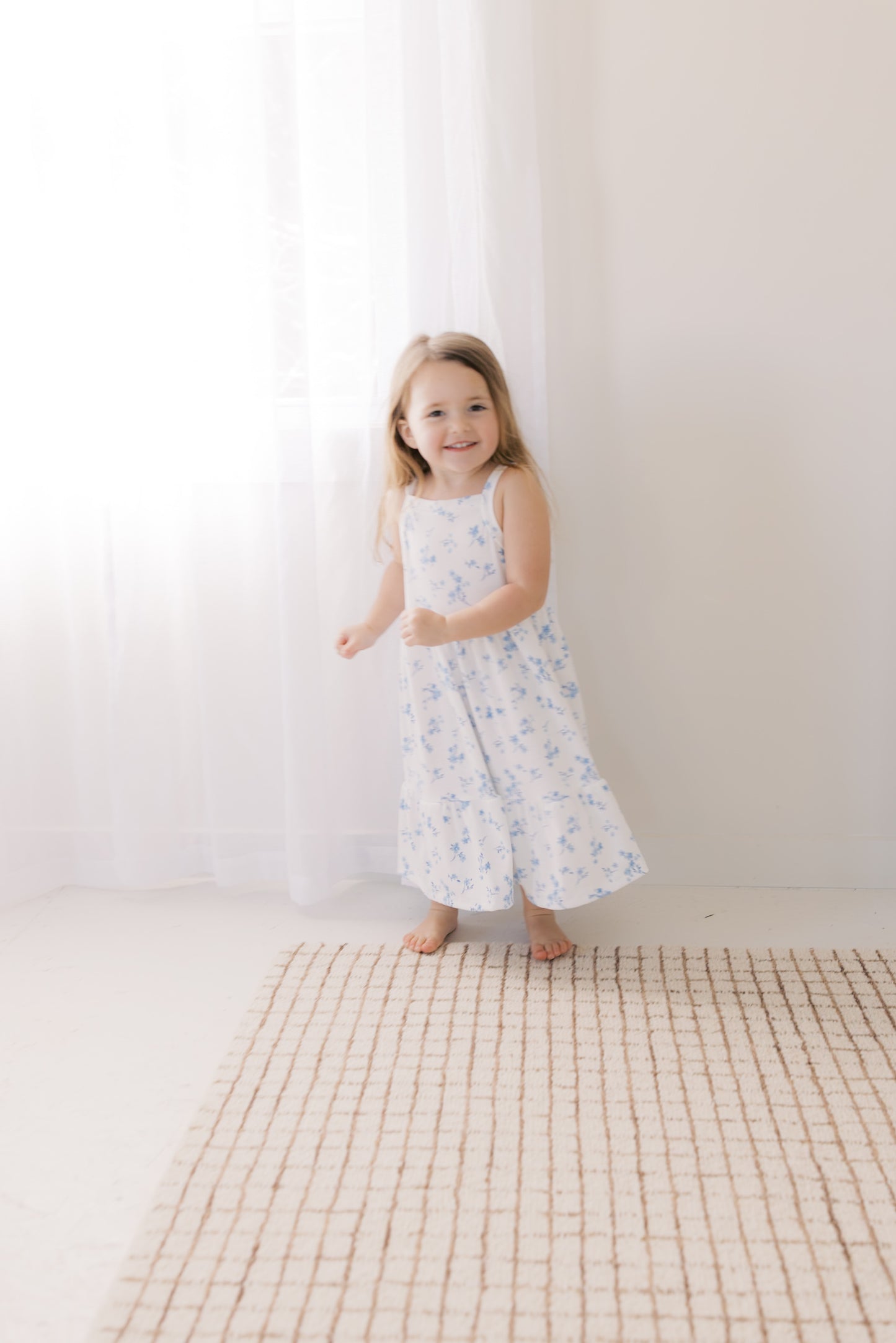 Cornflower Blue Floral Dress