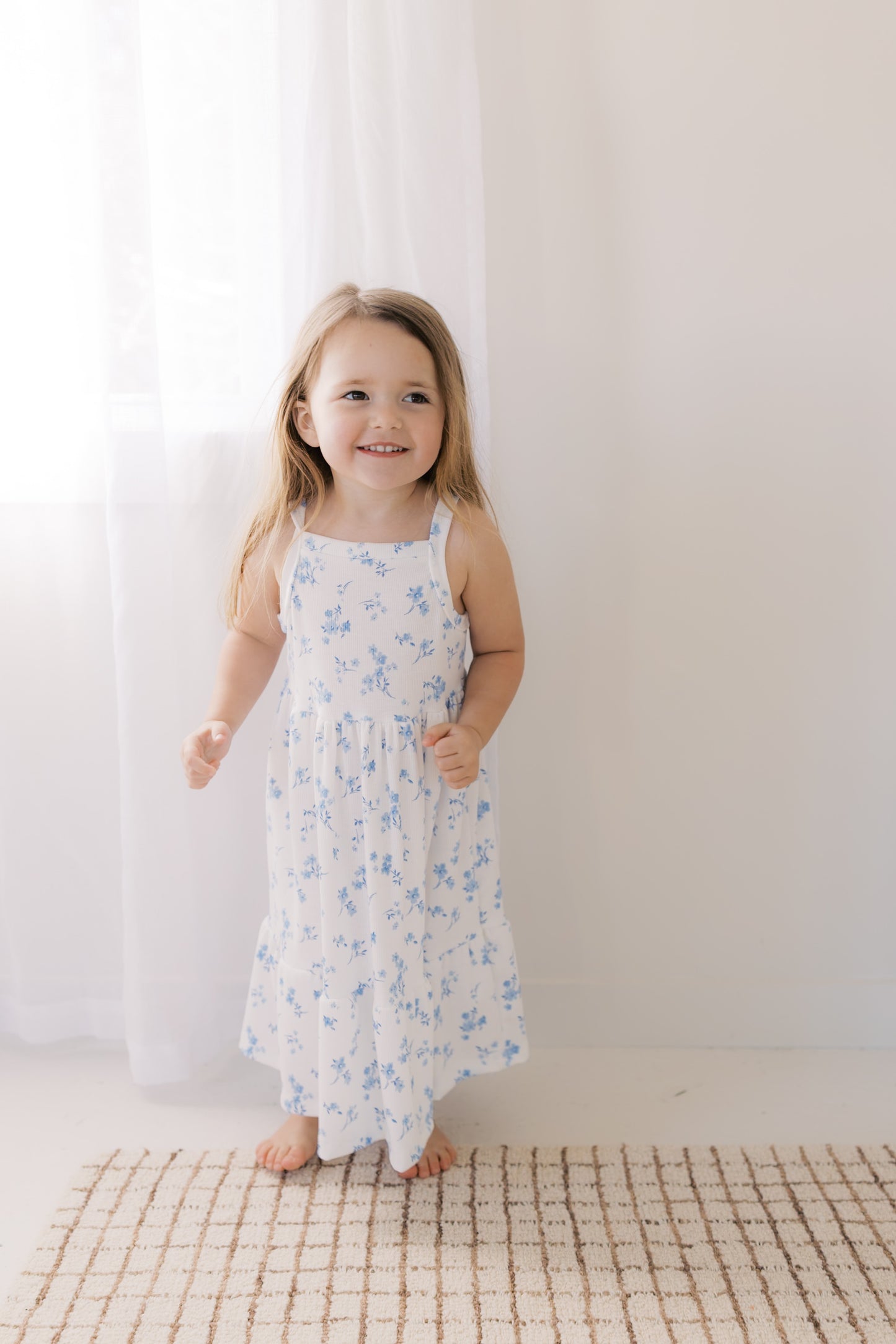 Cornflower Blue Floral Dress