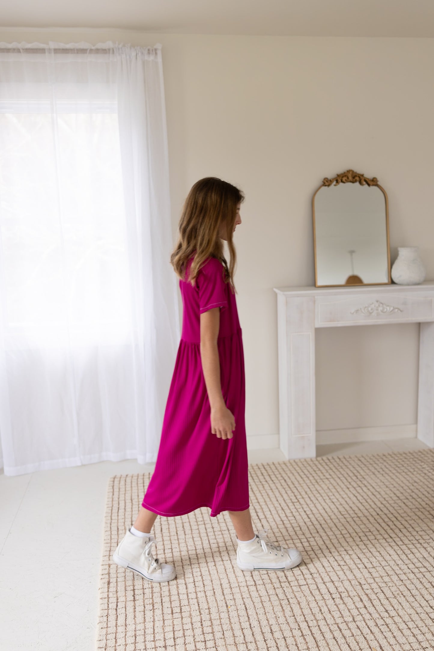 Rib Knit Midi Dress (3 color options)