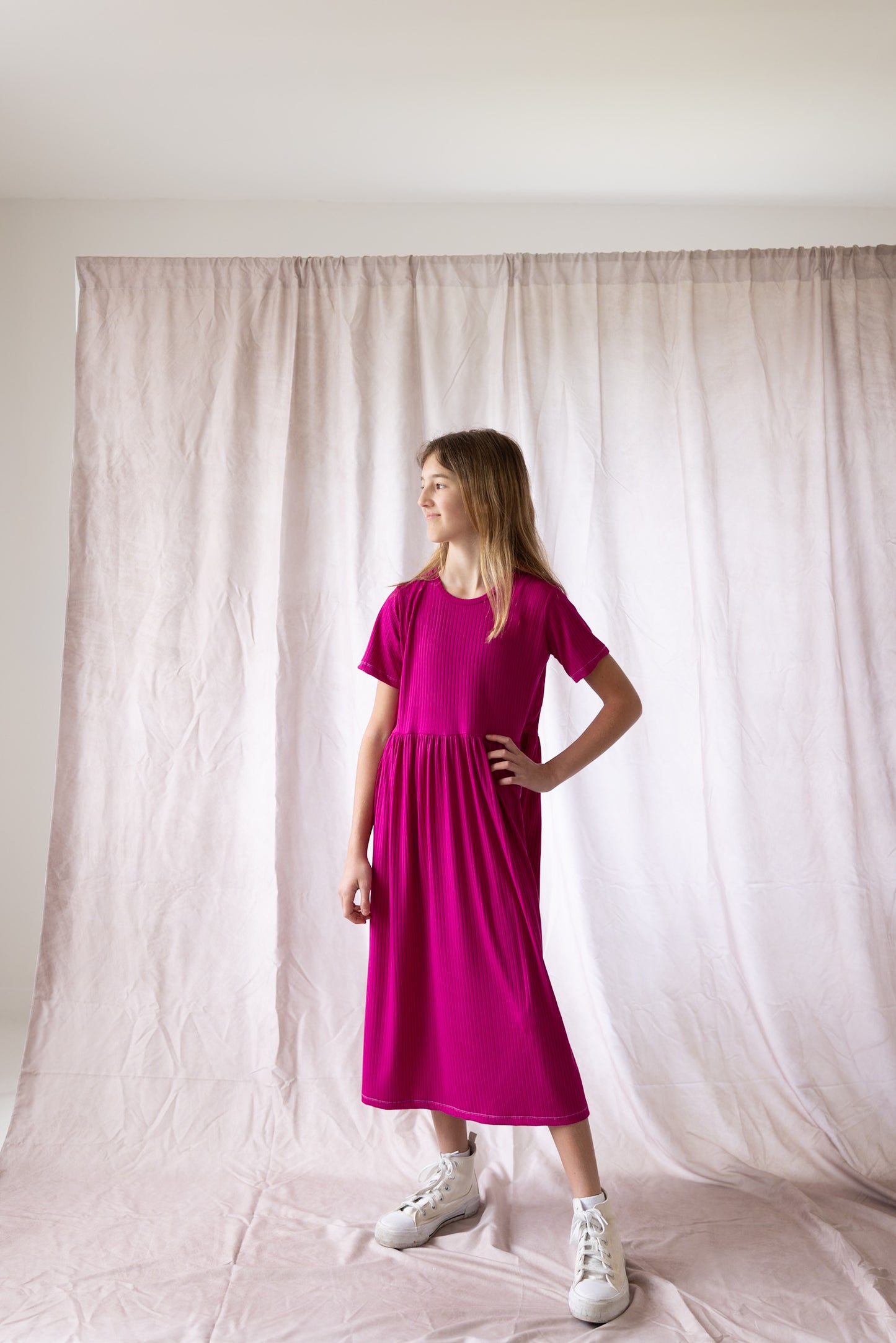 Rib Knit Midi Dress (3 color options)