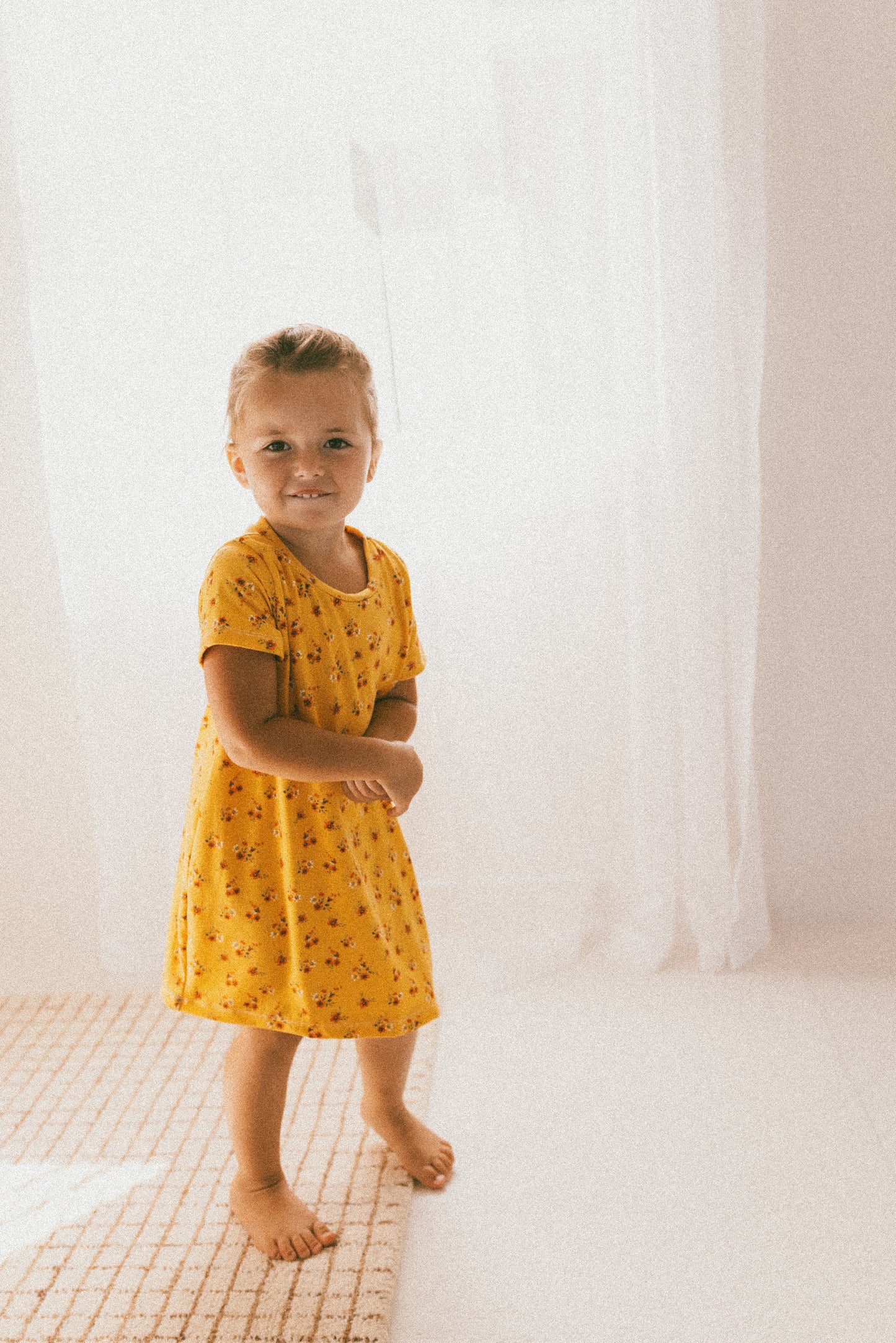 Marigold Floral Shift Dress
