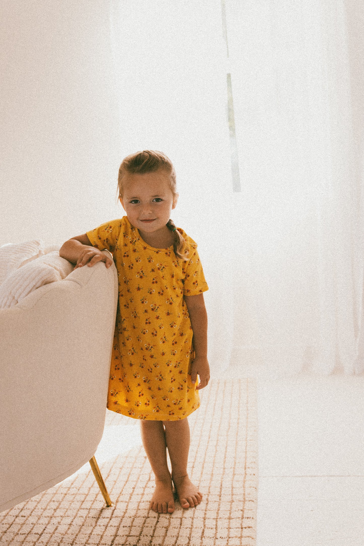 Marigold Floral Shift Dress