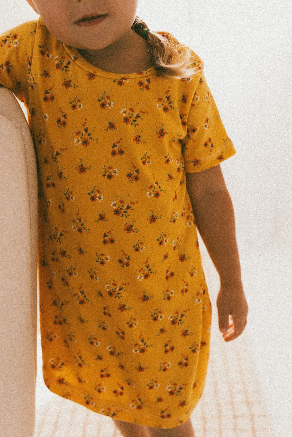 Marigold Floral Shift Dress