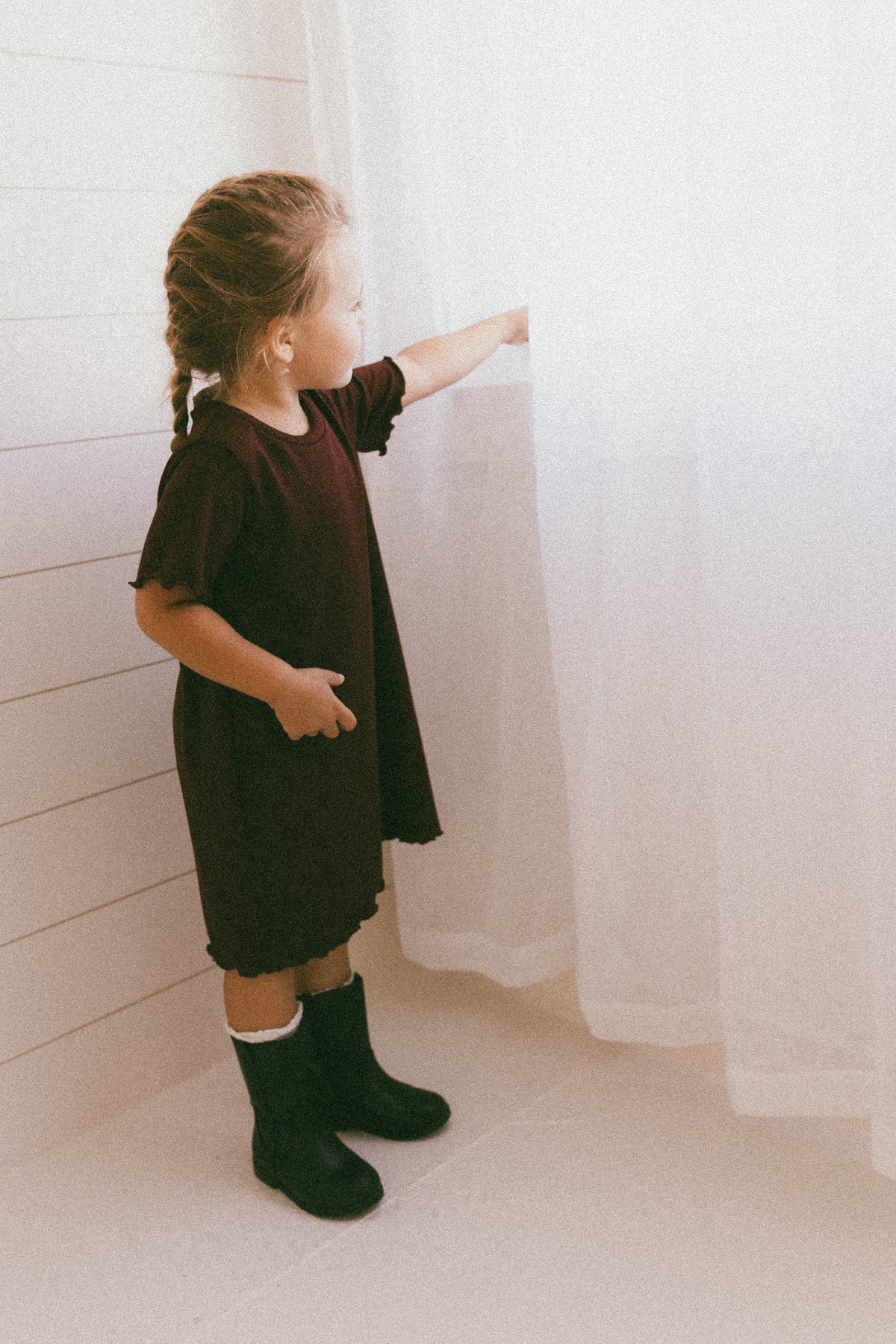 Ribbed Shift Dress  -2 colors