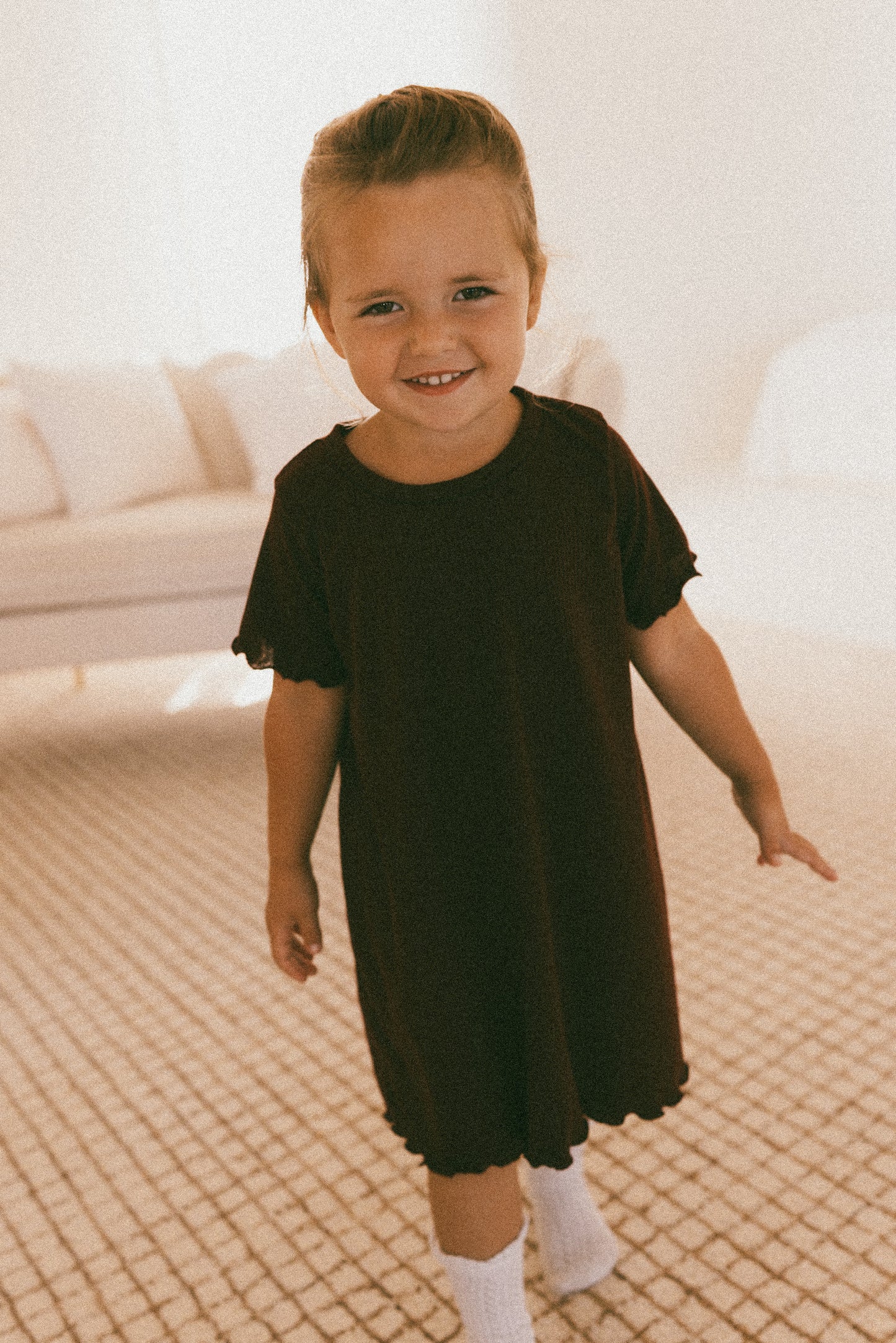 Ribbed Shift Dress  -2 colors
