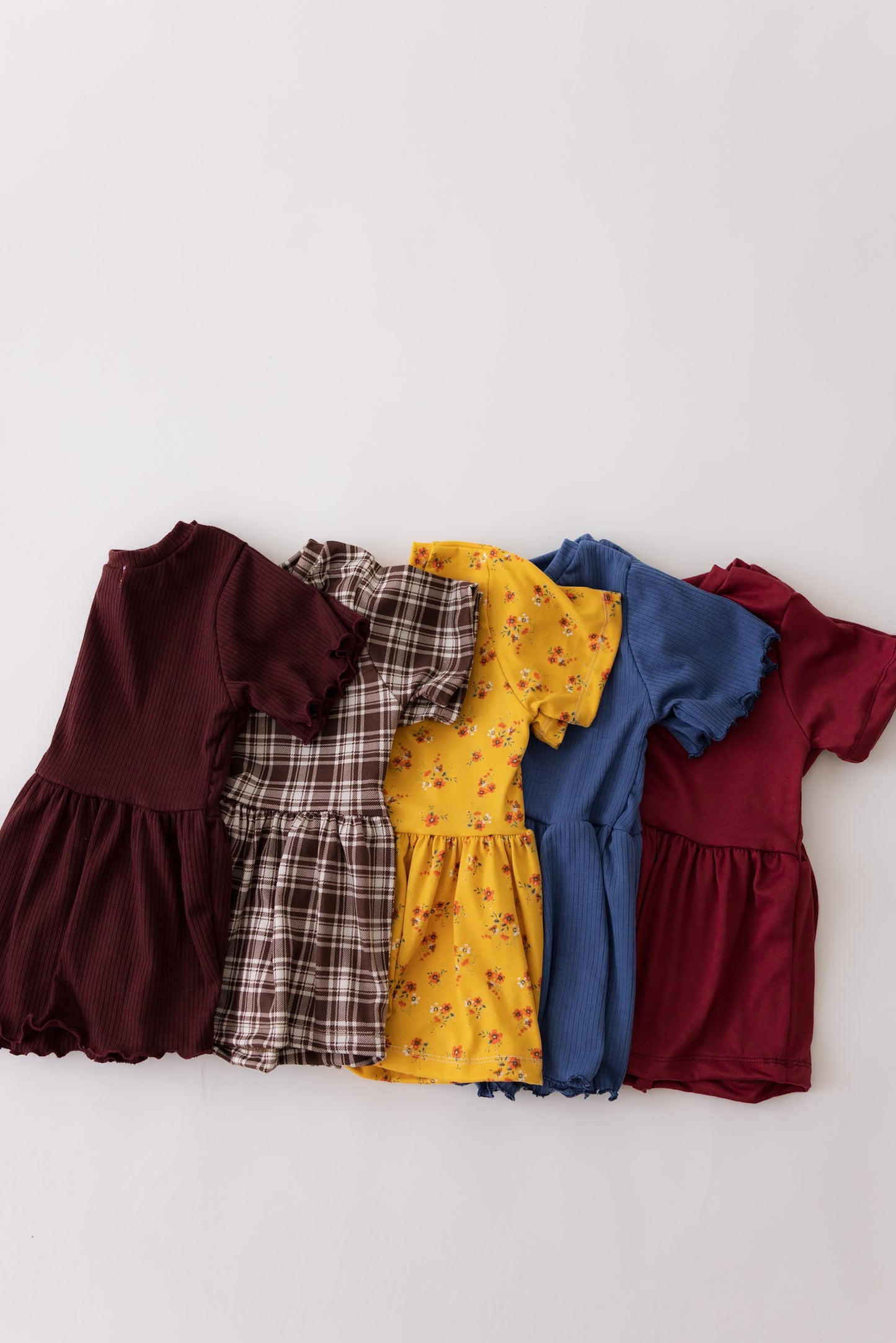 Rib Peplum Top  -2 colors