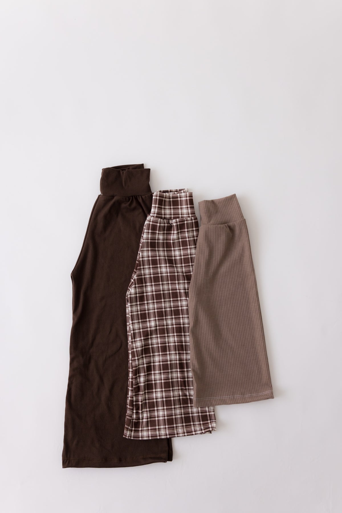 Autumn Plaid Wide Leg Pants