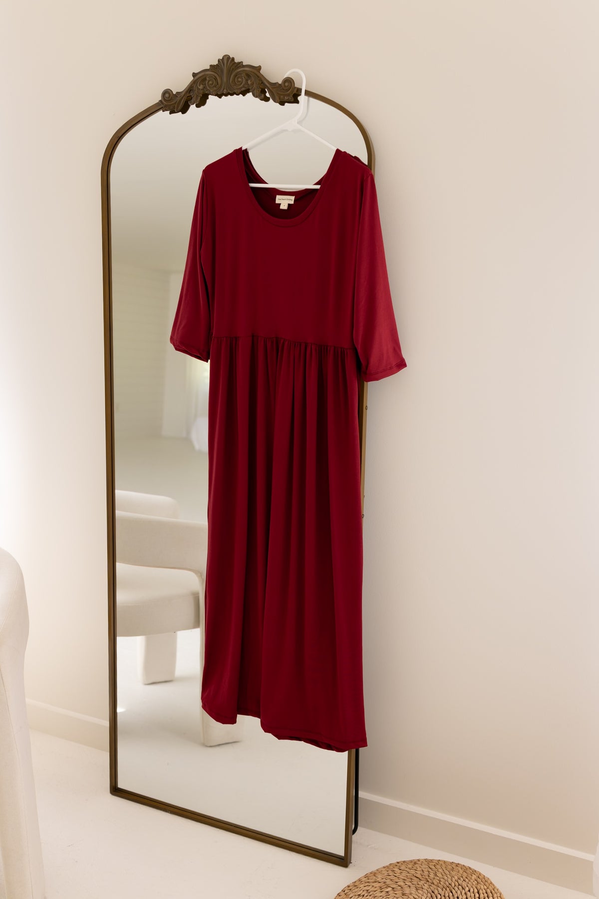 The Claire Dress - Merlot