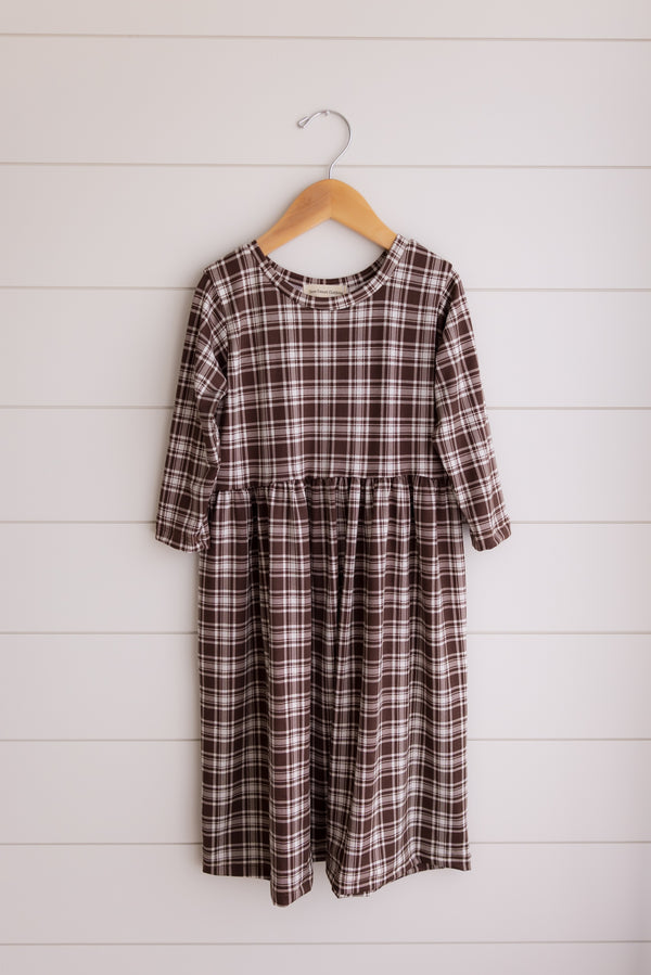 Autumn Plaid Babydoll Dress