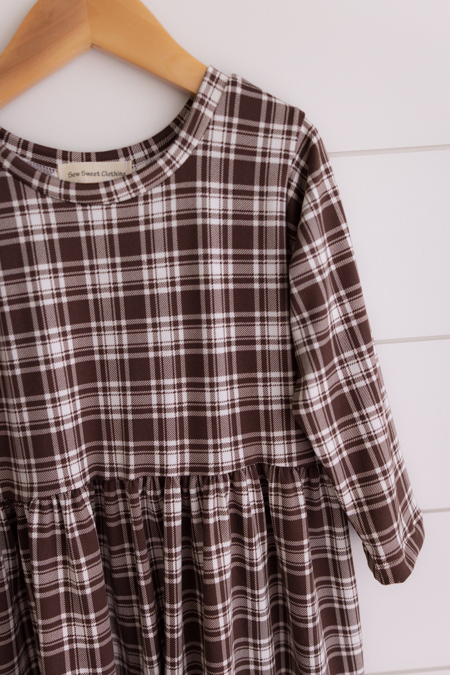 Autumn Plaid Babydoll Dress
