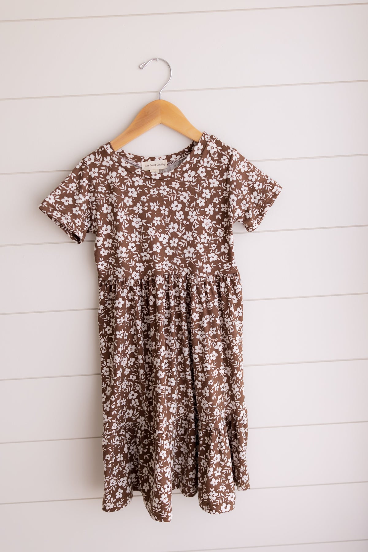 Brown Floral Dress