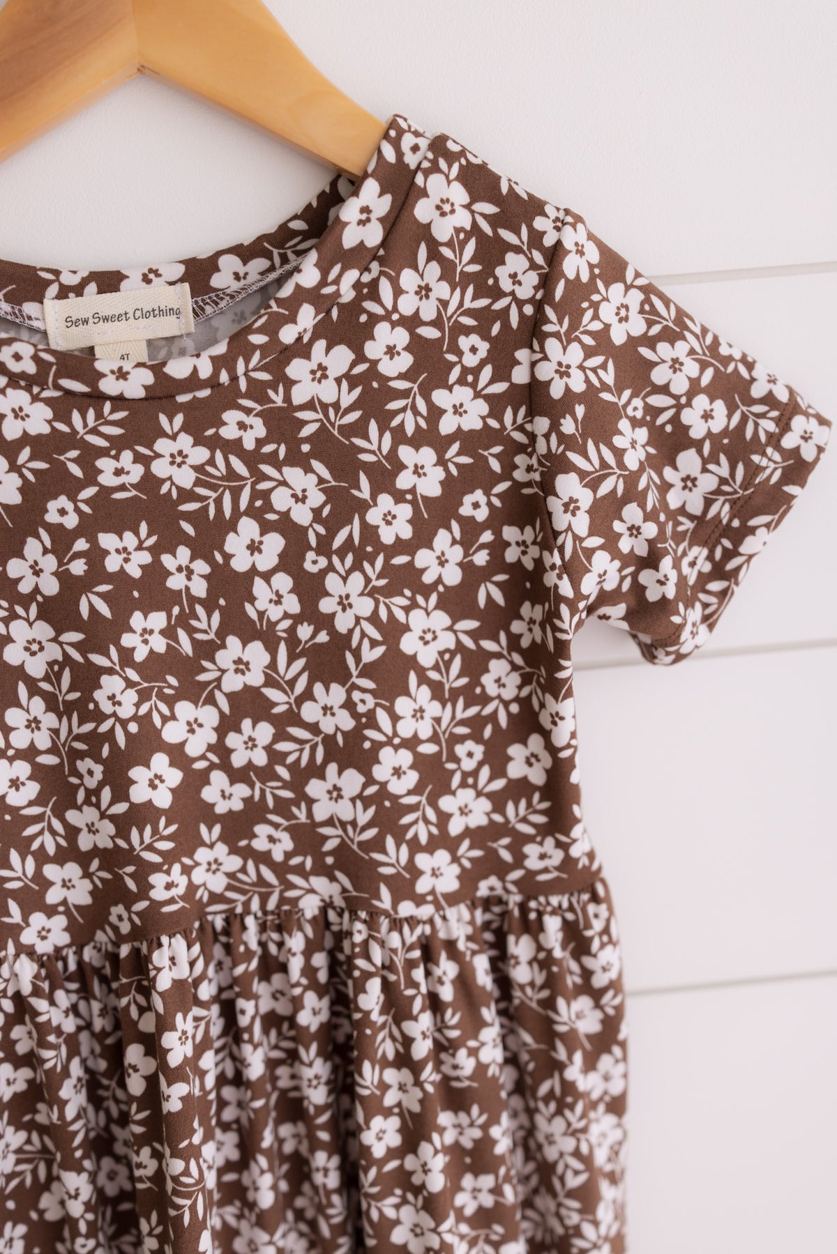 Brown Floral Dress
