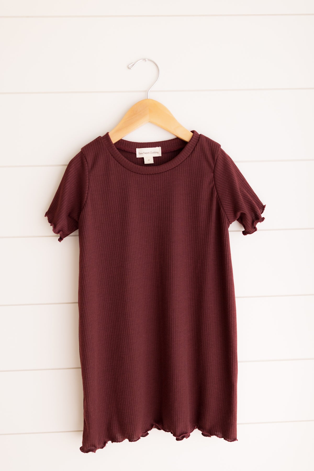 Ribbed Shift Dress  -2 colors