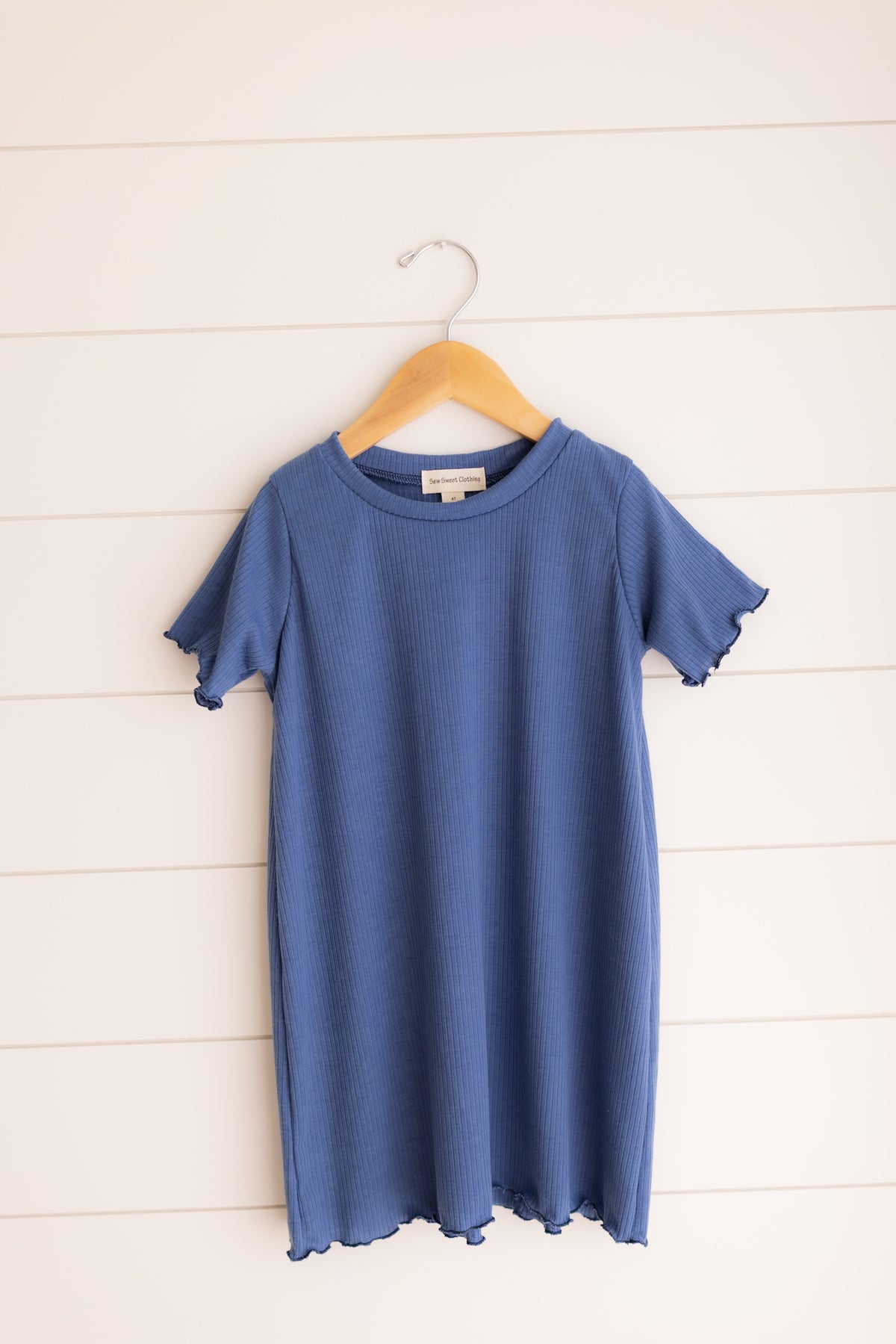 Ribbed Shift Dress  -2 colors