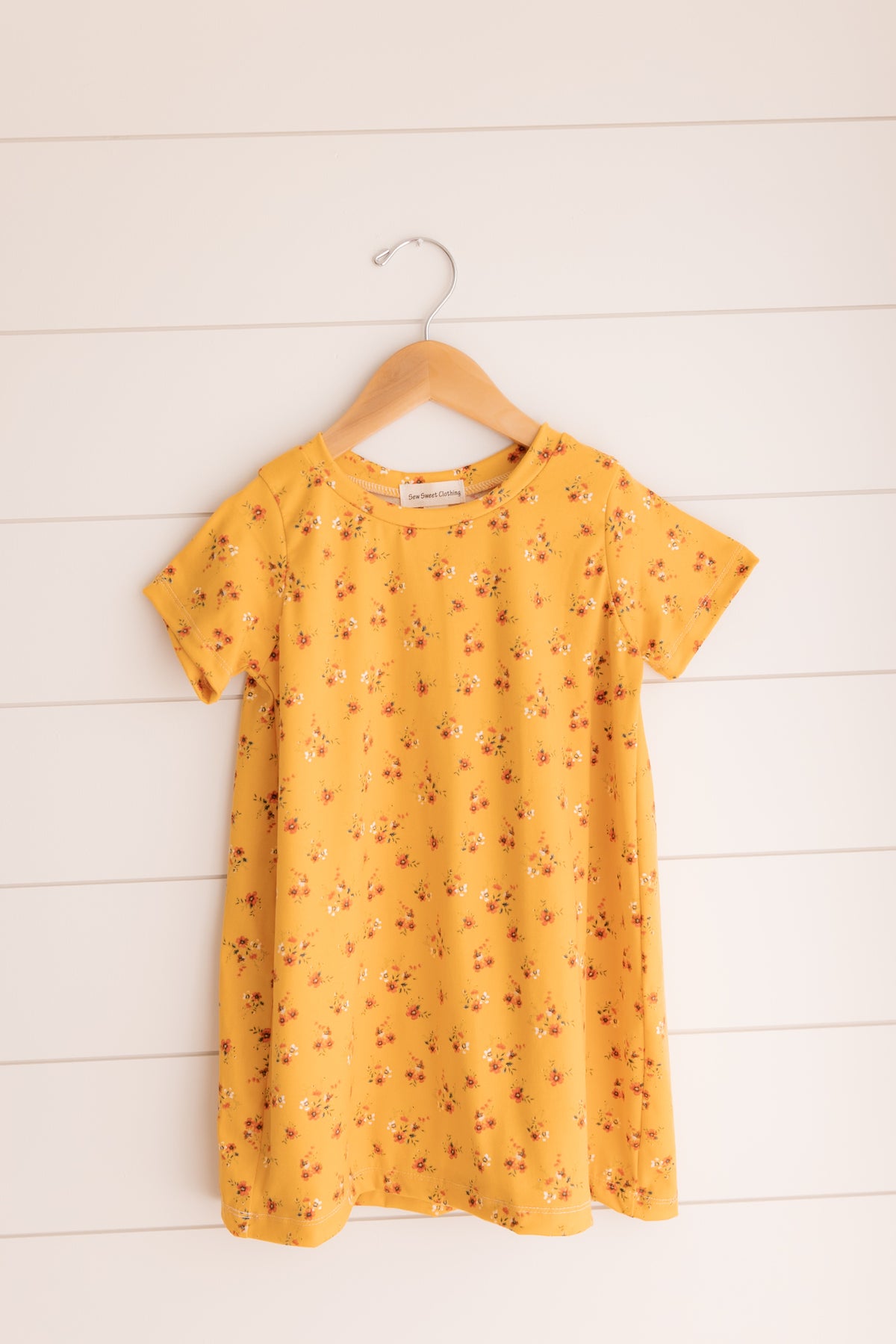 Marigold Floral Shift Dress