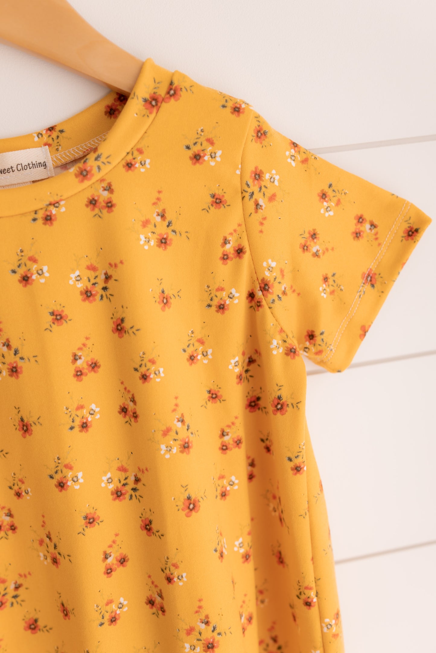 Marigold Floral Shift Dress