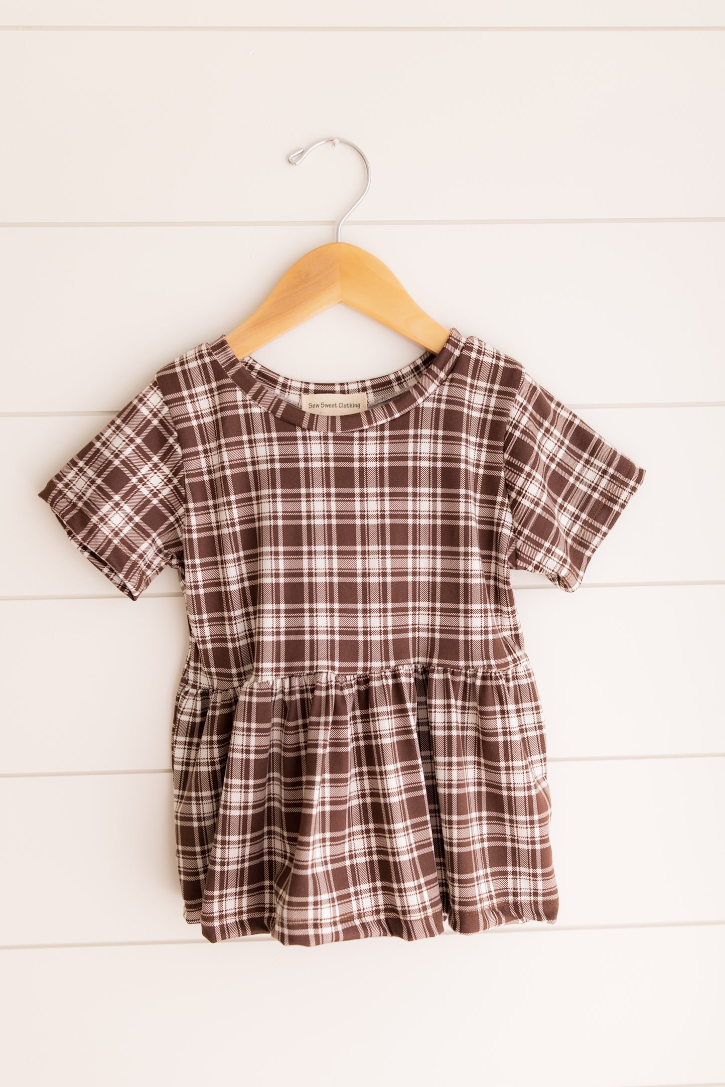 Autumn Plaid Peplum Top