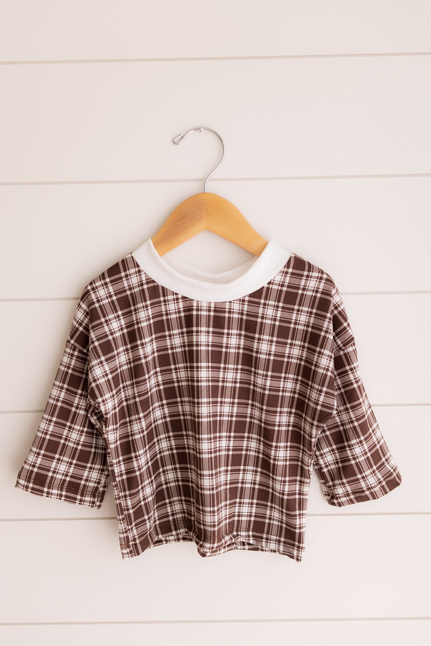 Autumn Plaid Oversized T-shirt