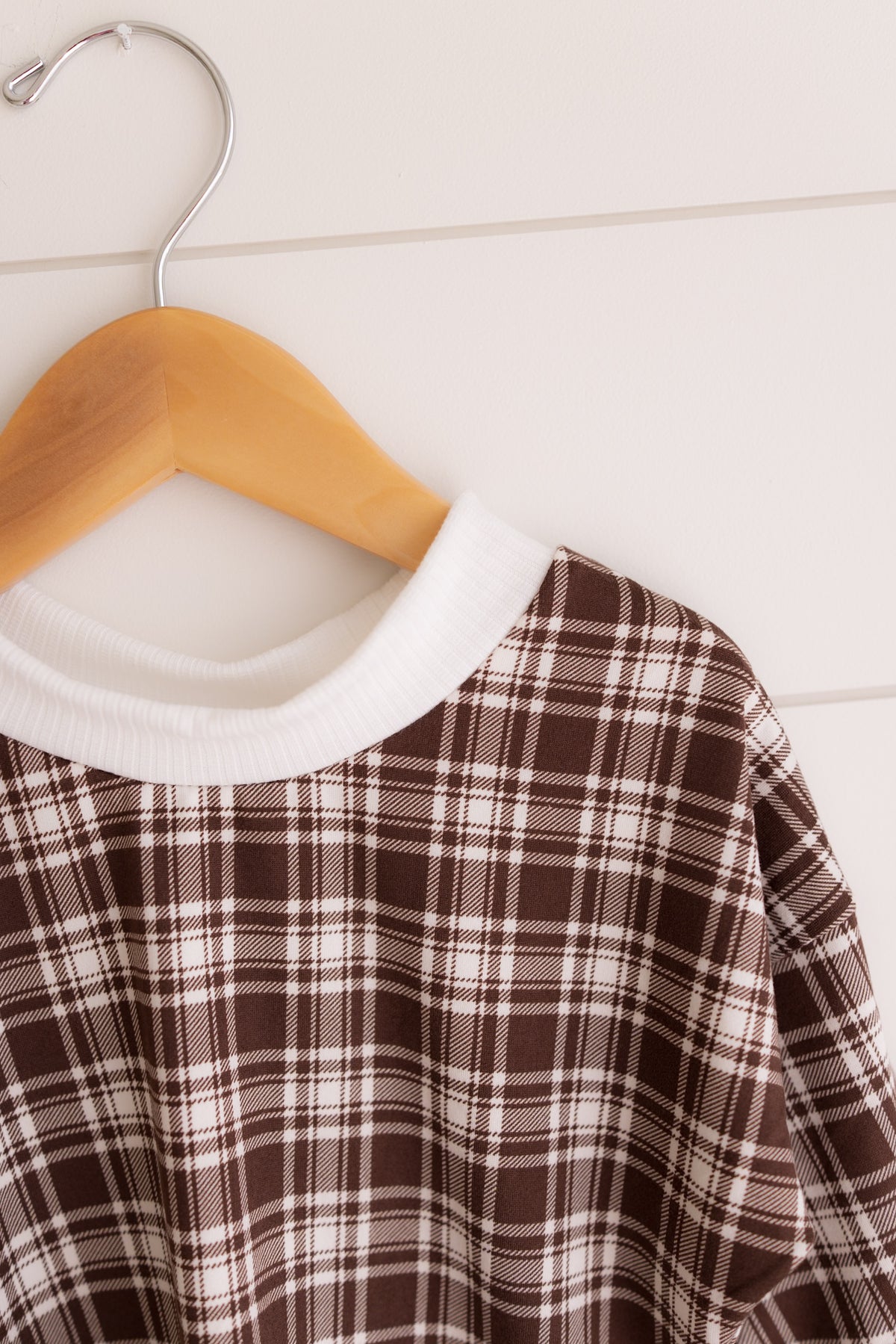 Autumn Plaid Oversized T-shirt