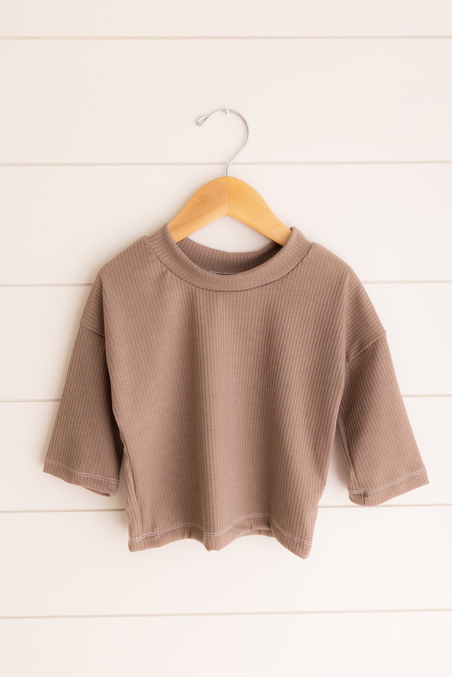 Latte Rib Oversized T-shirt