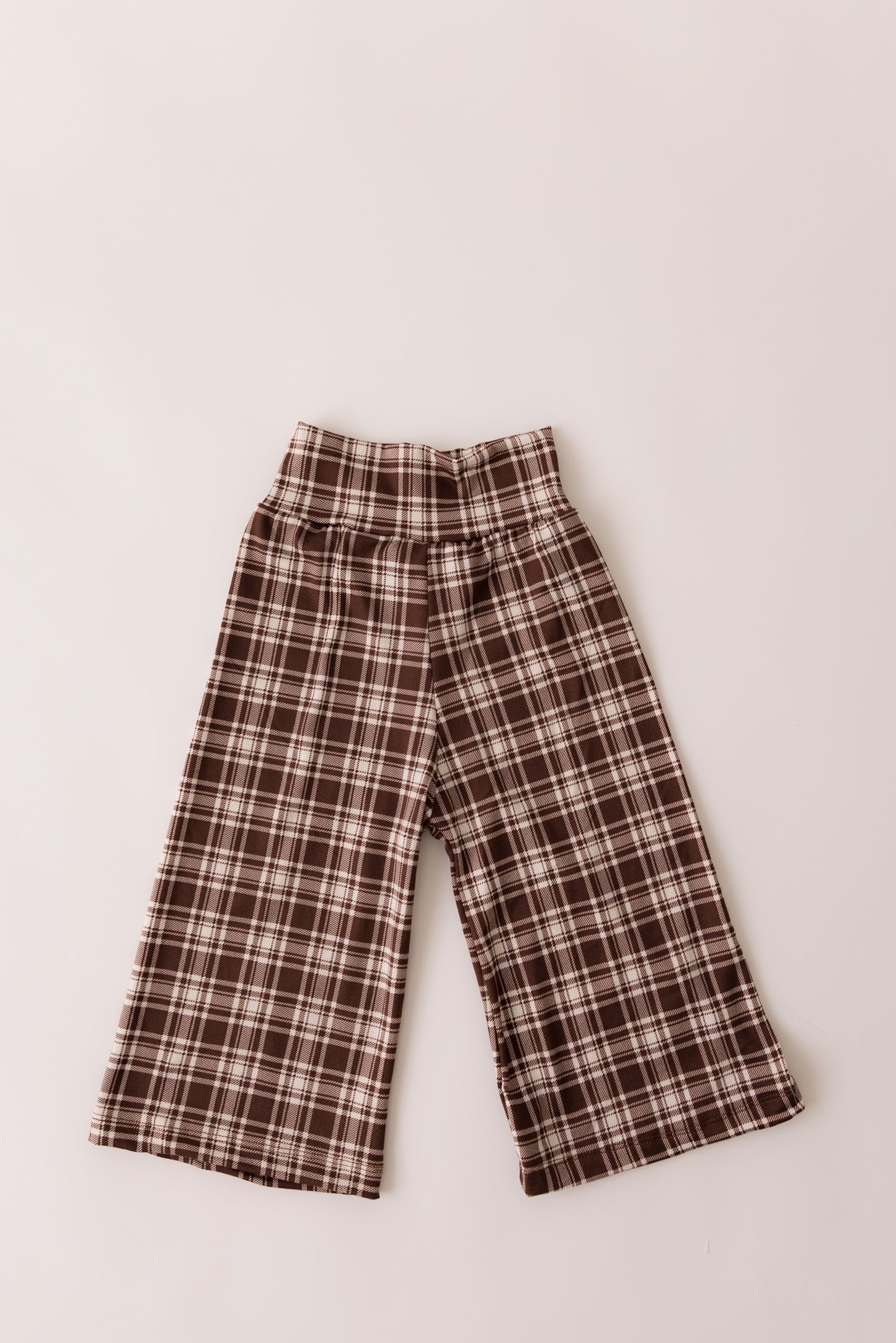 Autumn Plaid Wide Leg Pants