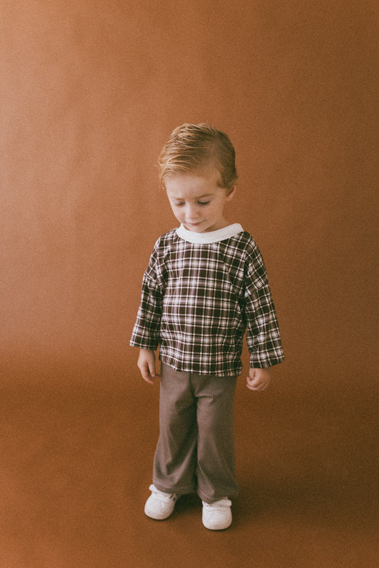 Autumn Plaid Oversized T-shirt