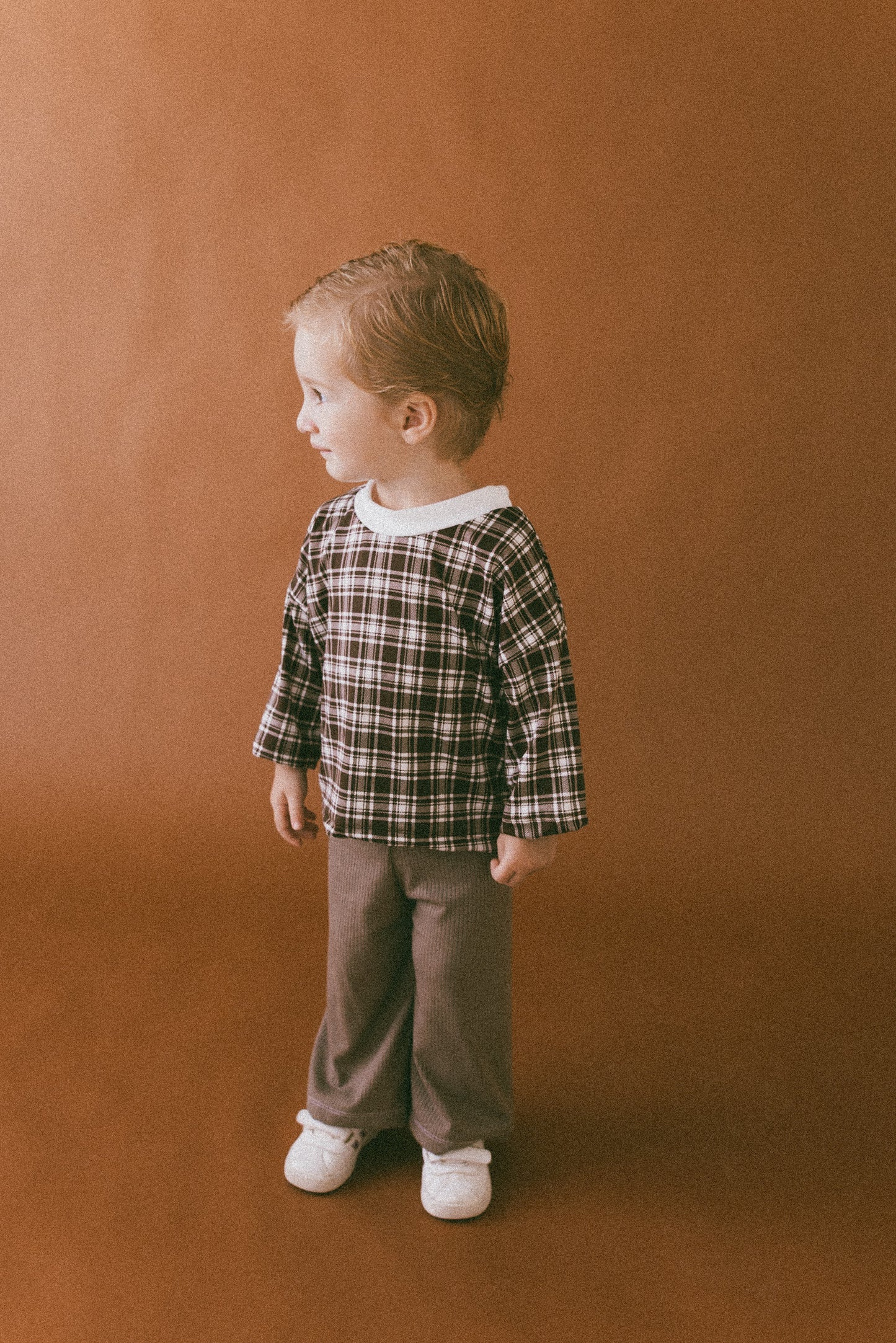 Autumn Plaid Oversized T-shirt