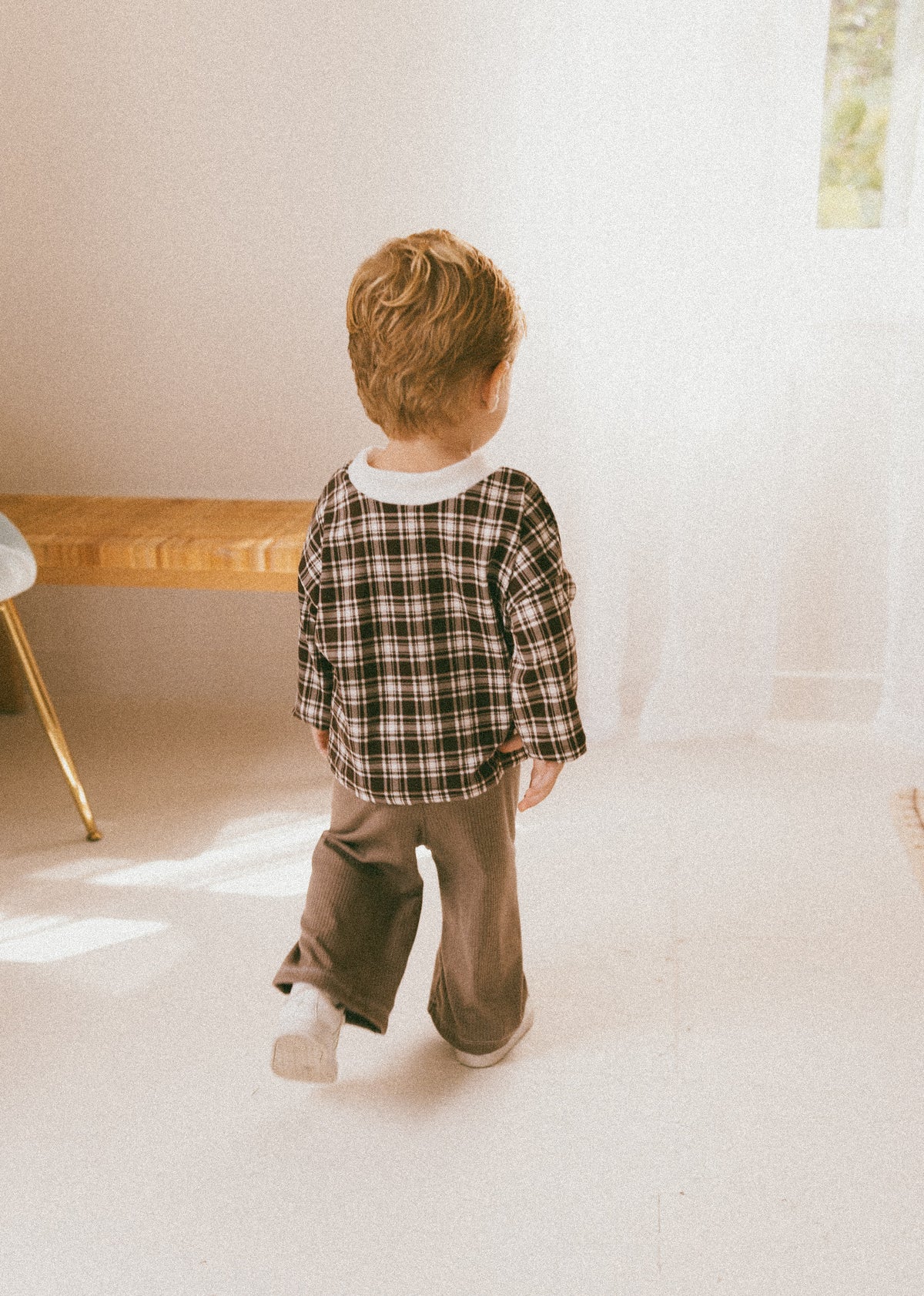 Latte Rib Wide Leg Pants