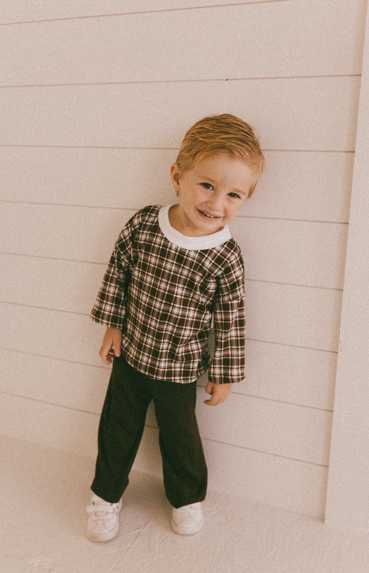 Autumn Plaid Oversized T-shirt